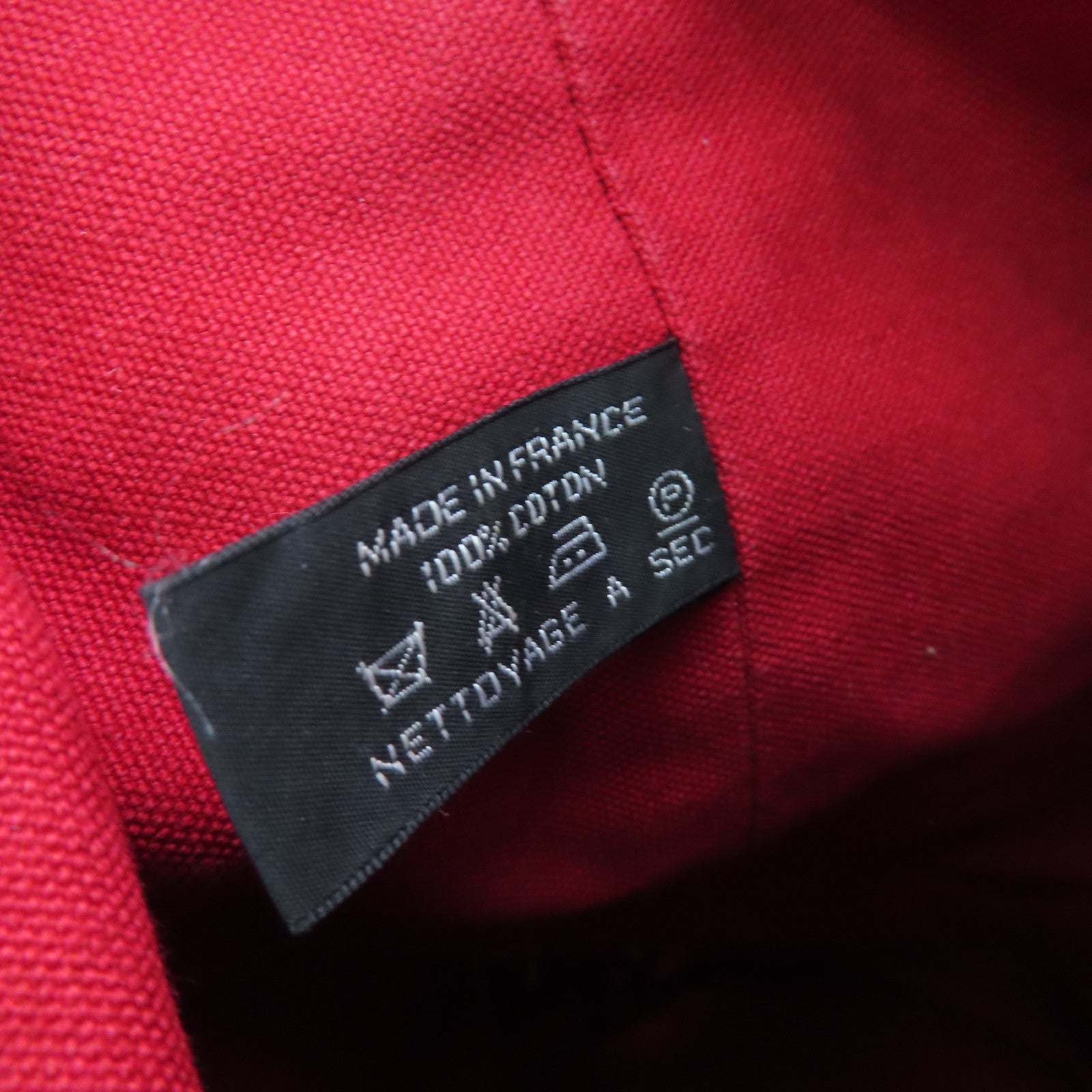 HERMES 帆布Vintage Backpack银扣背包红色