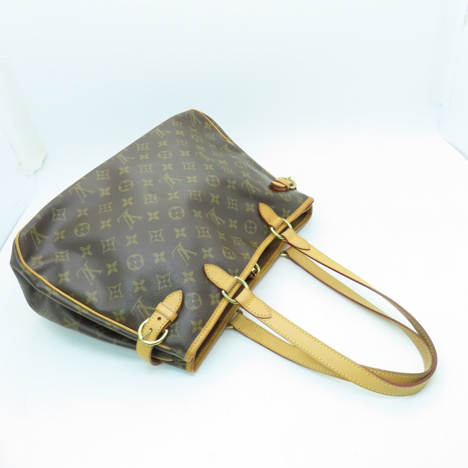 LOUIS VUITTON Monogram Batignolles Horizontal Shoulder金扣肩背袋啡色