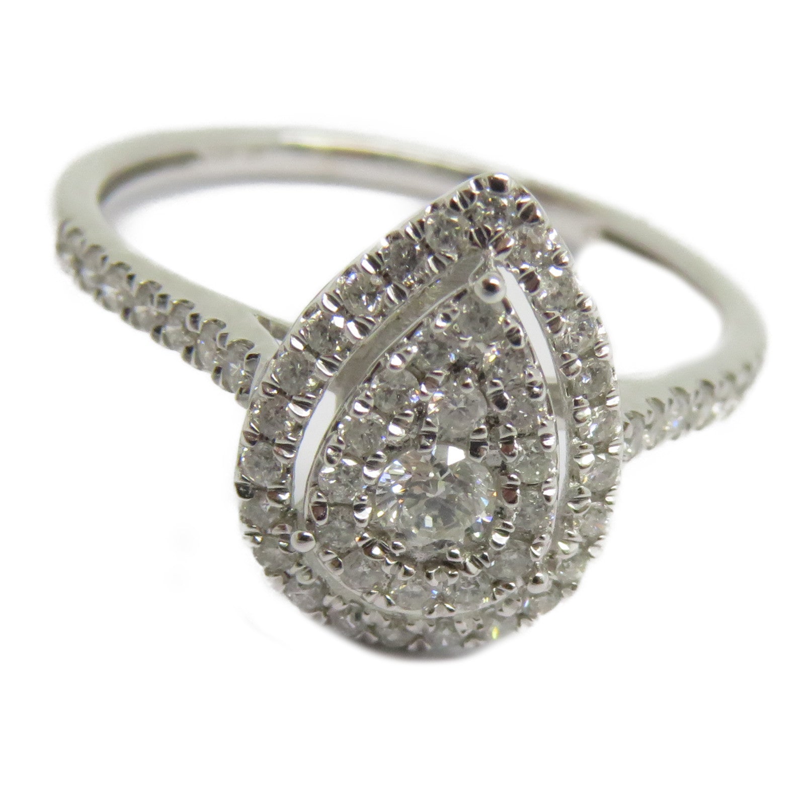 JEWELRY 【激減優惠】18K白金Diamond Ring 0.4ct鑽石戒指US#7