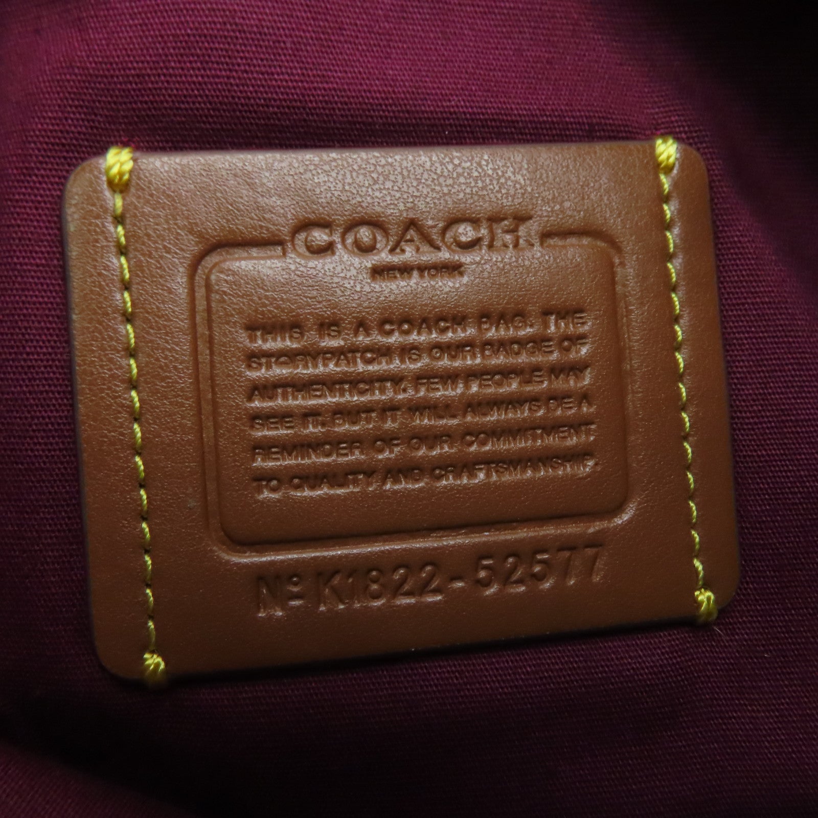 COACH 牛皮皮革2 Way Shoulder Bag金扣手挽肩背兩用袋棕色