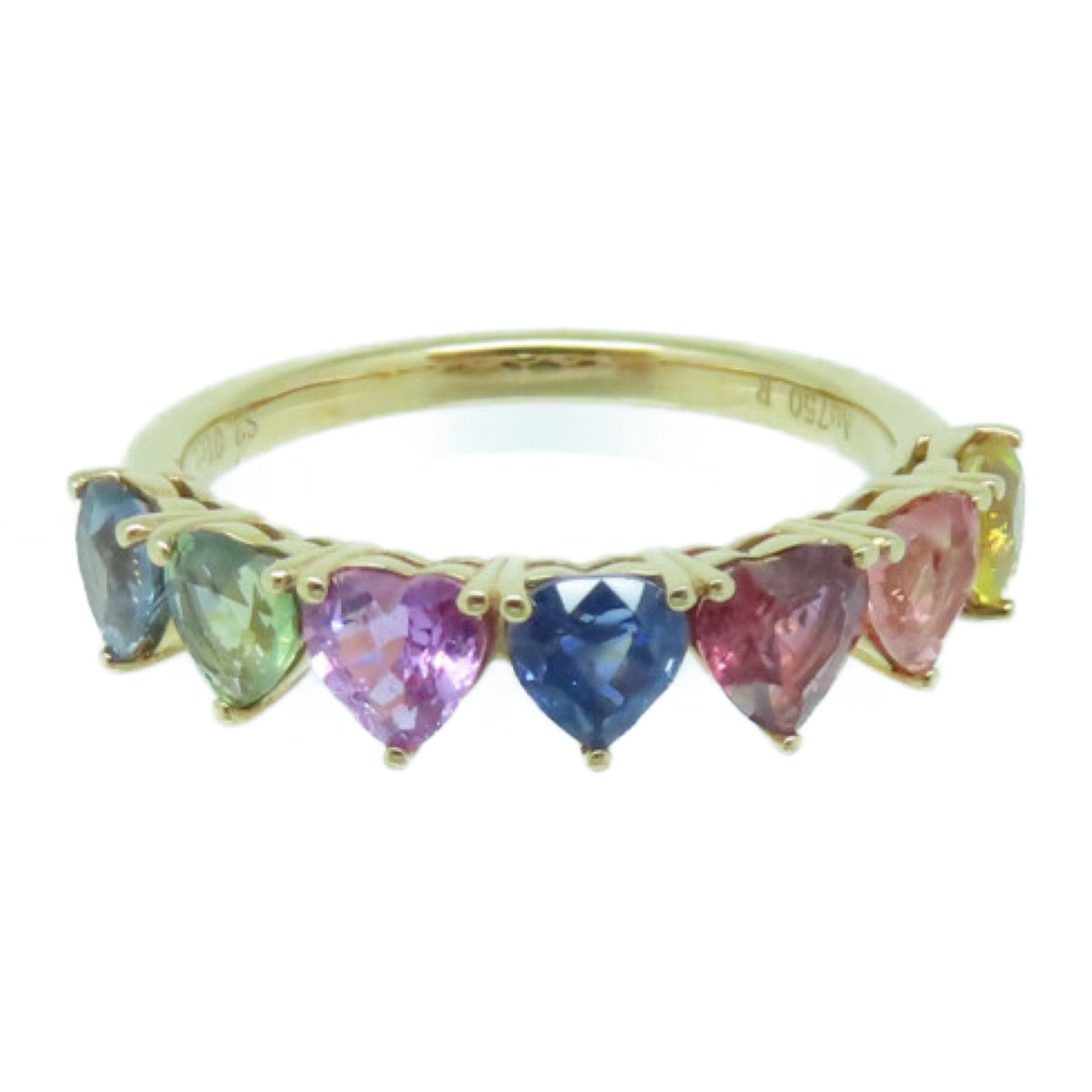 JEWELRY 【激減優惠】18K玫瑰金Multi Sapphire Ring 2.01ct藍寶石戒指US#6.5