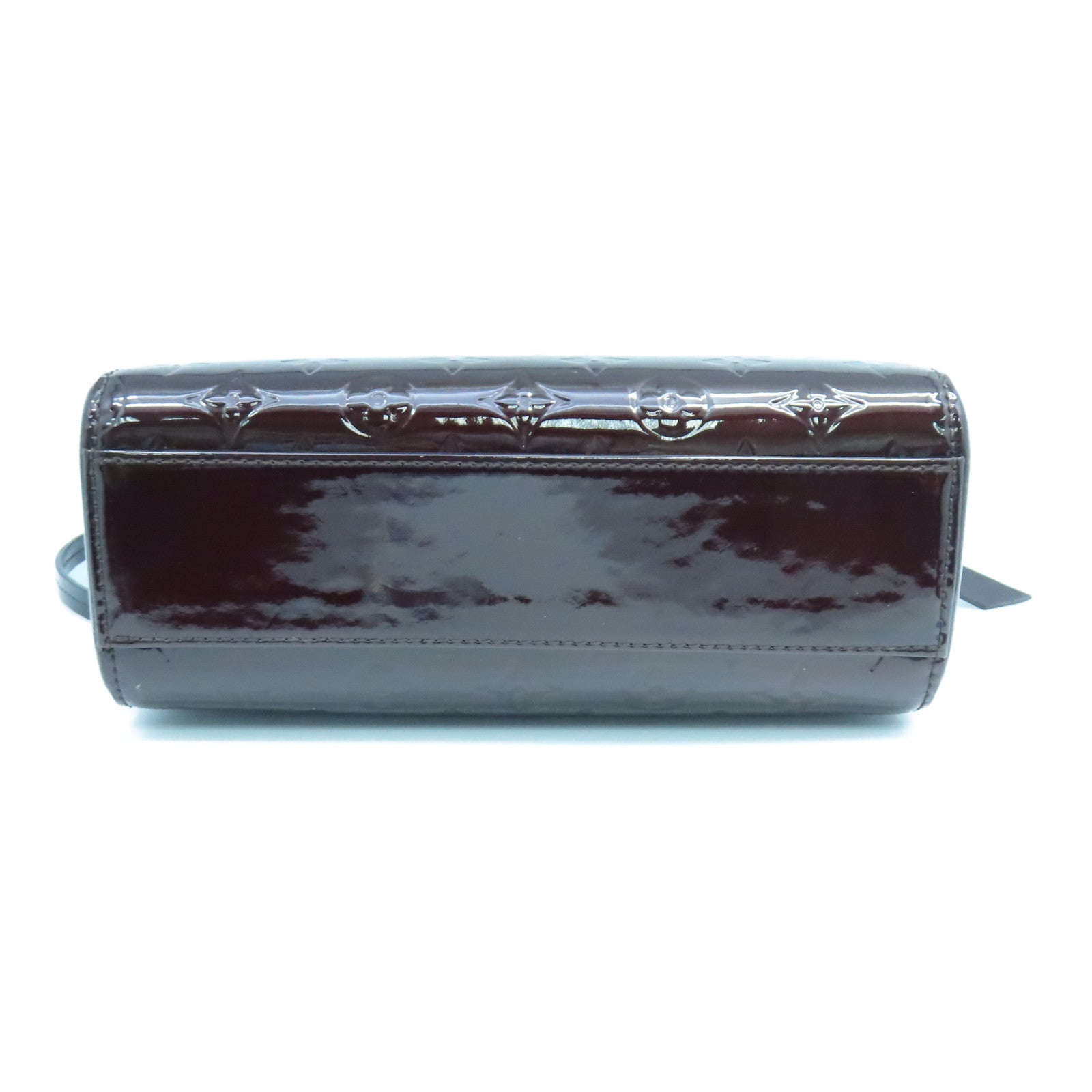 LOUIS VUITTON Monogram Vernis Brera PM金扣手挽肩背兩用袋紅色