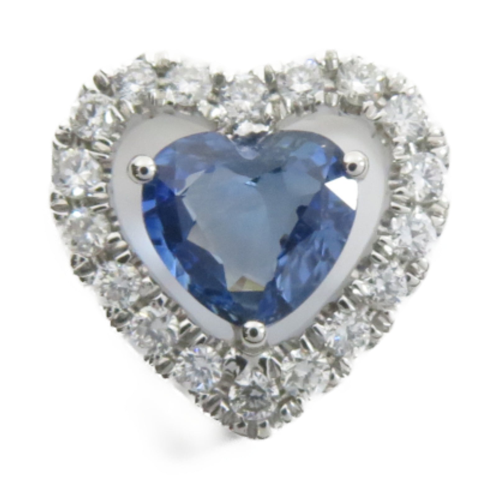 JEWELRY 18K白金Sapphire Pendant Top 1.07ct藍寶石吊墜