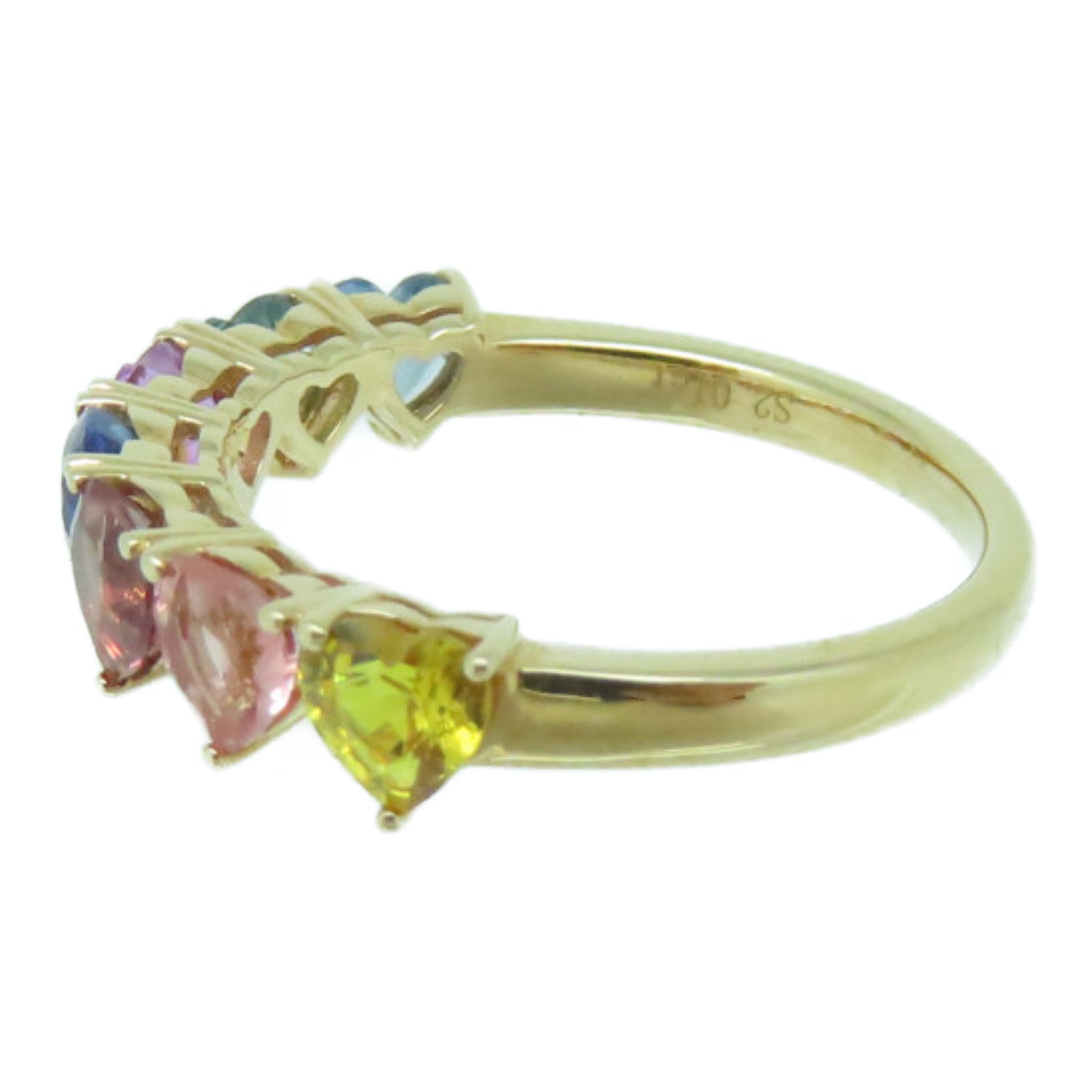 JEWELRY 【激減優惠】18K玫瑰金Multi Sapphire Ring 2.01ct藍寶石戒指US#6.5