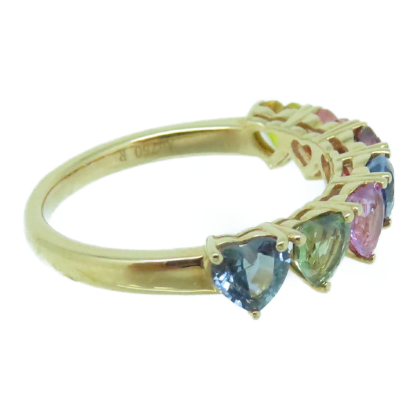 JEWELRY 【激減優惠】18K玫瑰金Multi Sapphire Ring 2.01ct藍寶石戒指US#6.5