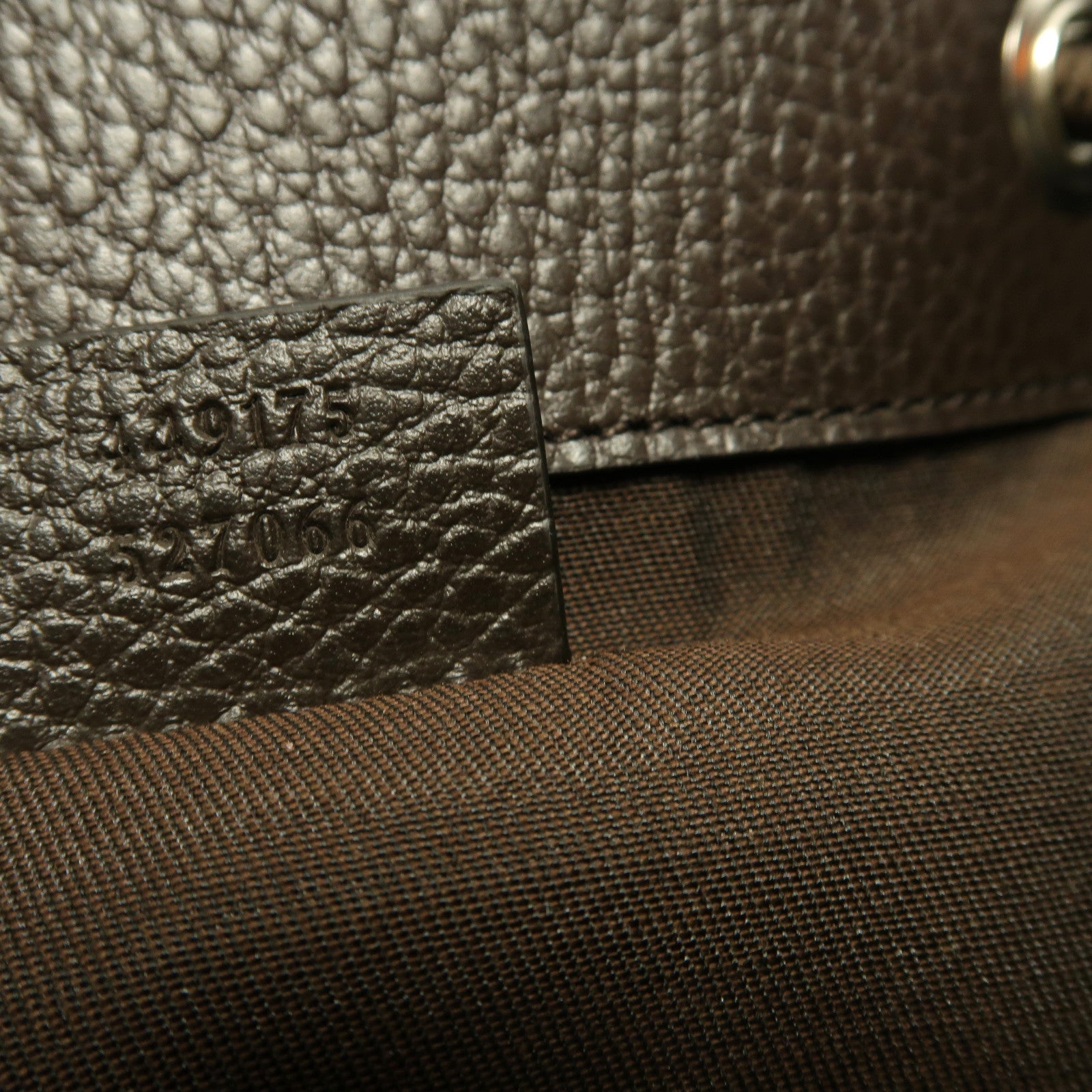 GUCCI 帆布Backpack銀扣背包啡色