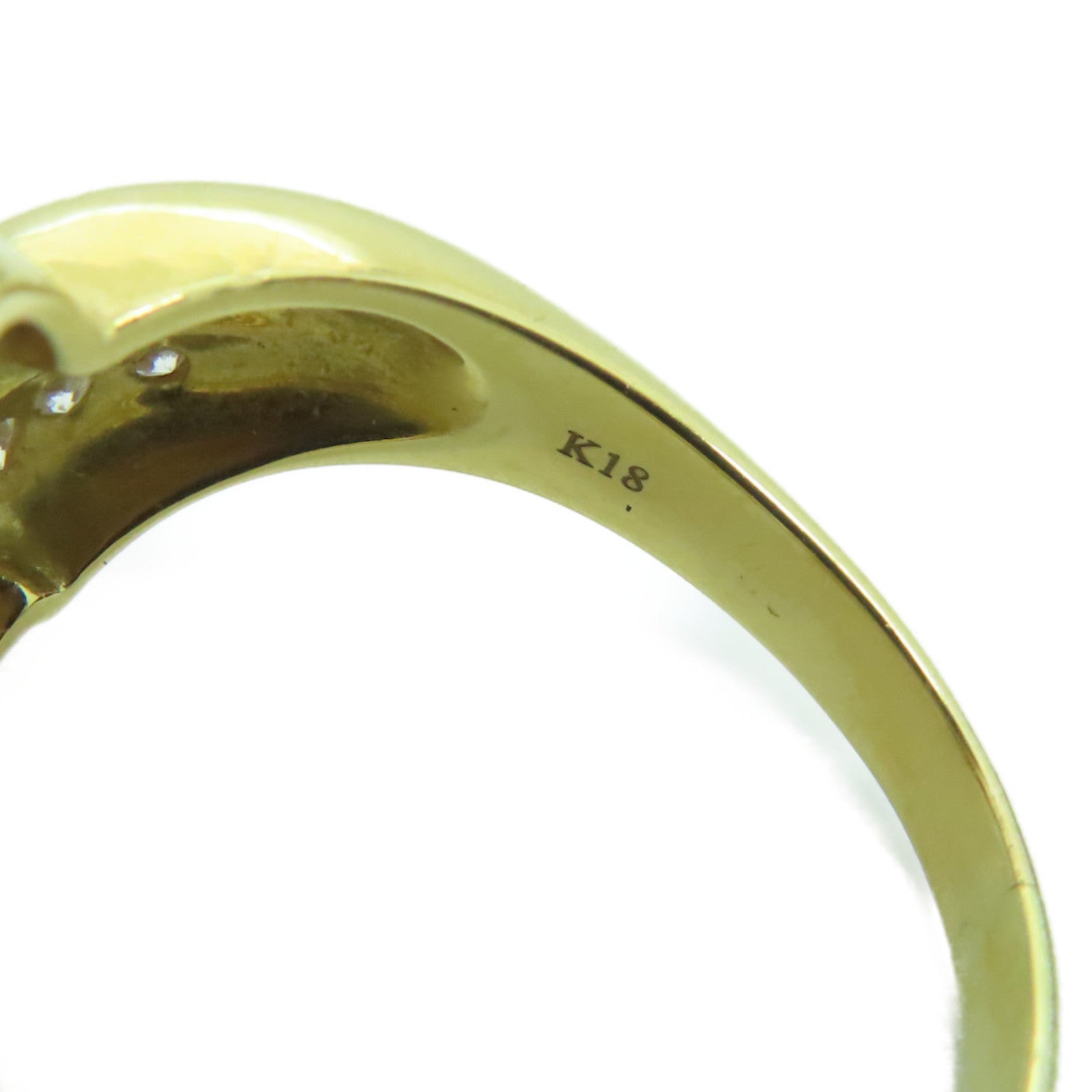 JEWELRY 【激减优惠】18K黄金Ruby Ring 0.41ct红宝石/0.15ct钻石戒指US#7.5