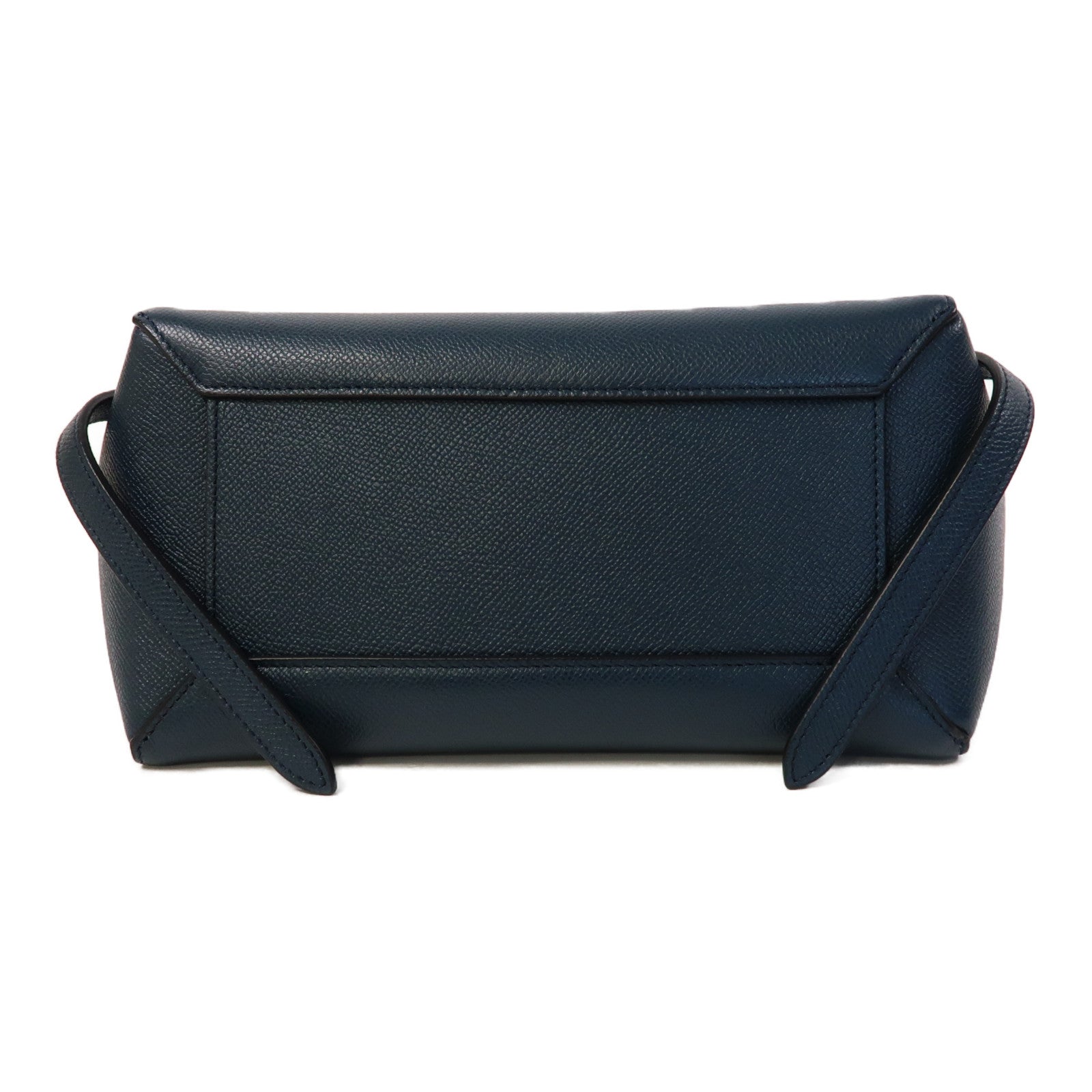 CELINE 牛皮皮革Micro Belt Bag金扣手挽肩背兩用袋藍色