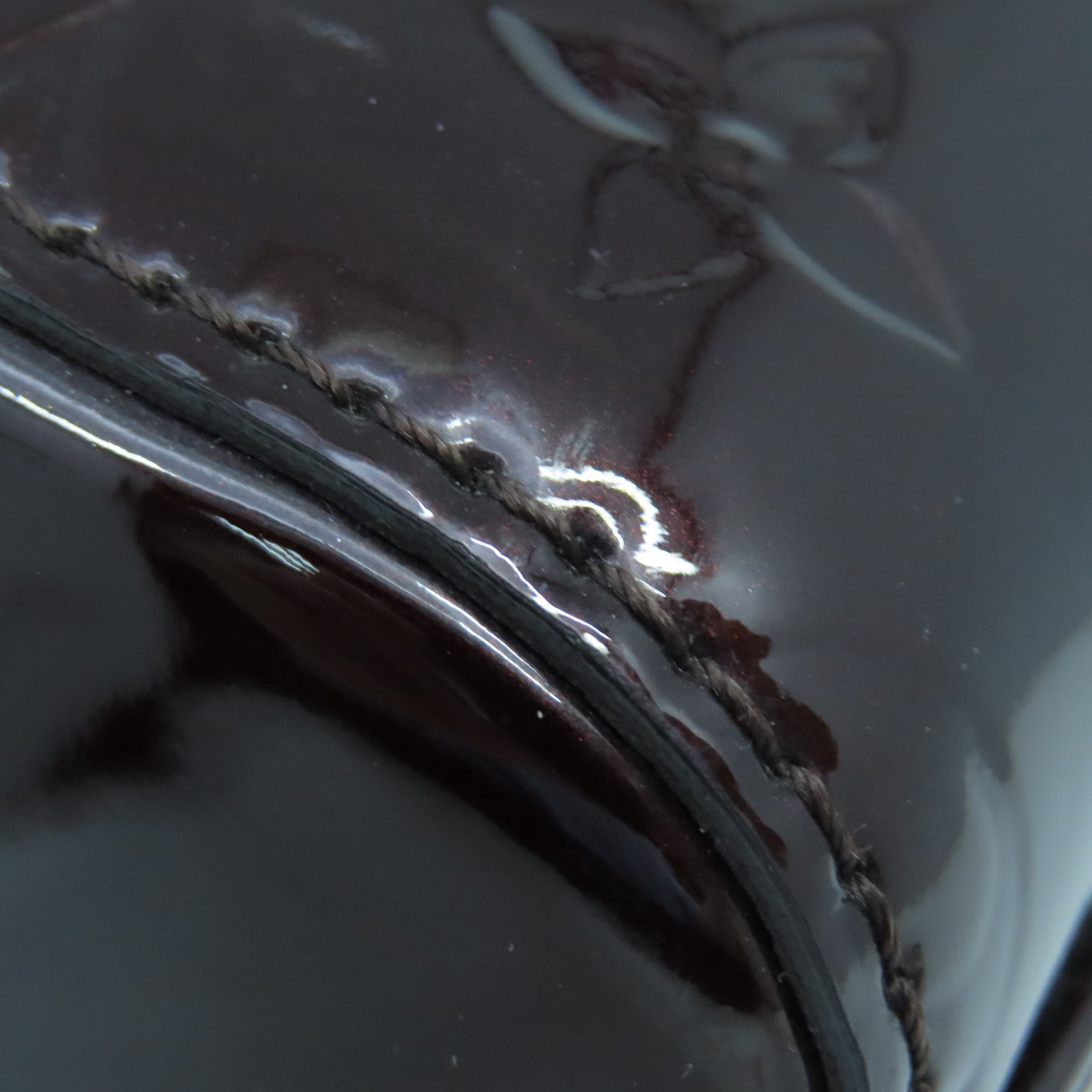 LOUIS VUITTON Monogram Vernis Brera PM金扣手挽肩背兩用袋紅色