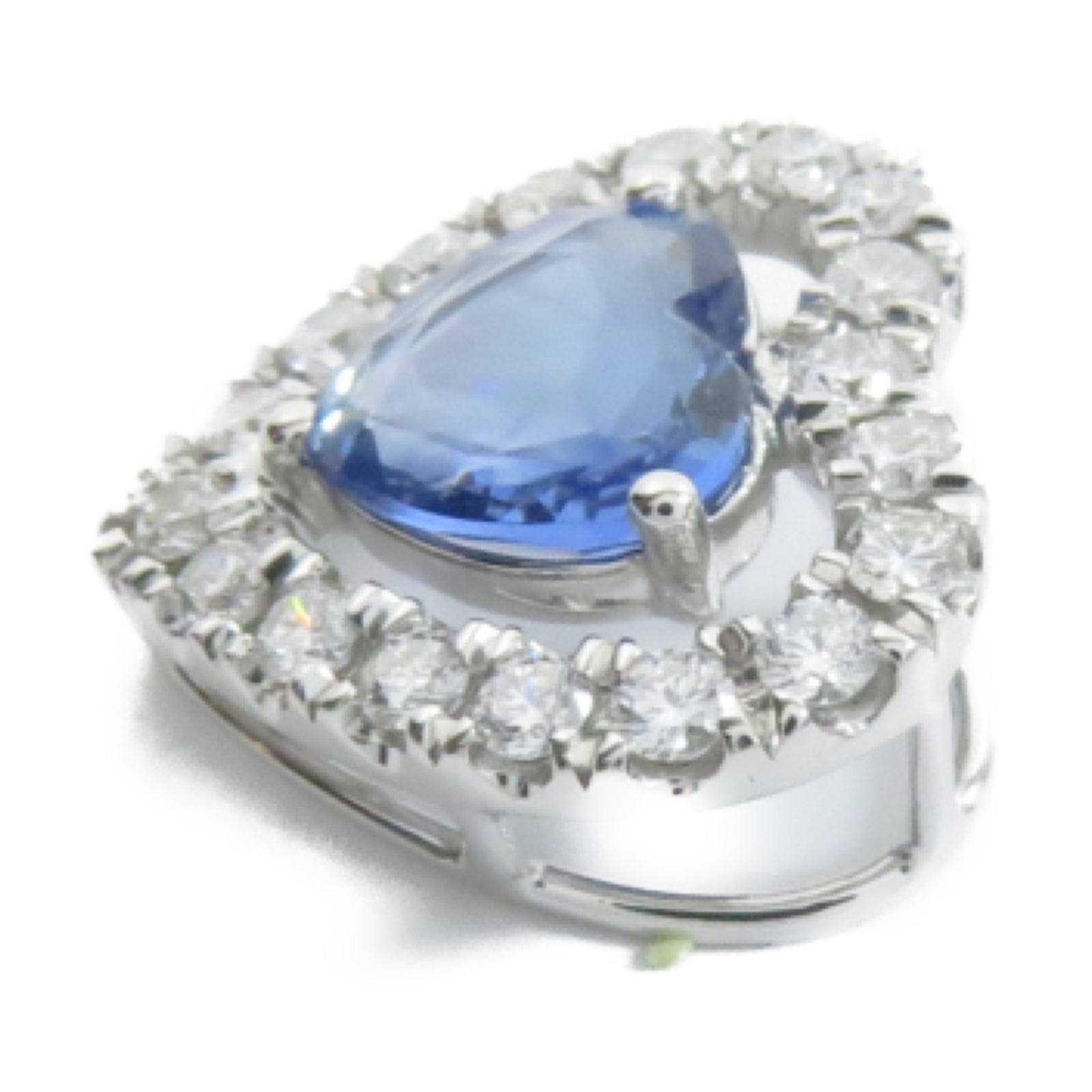 JEWELRY 18K白金Sapphire Pendant Top 1.07ct藍寶石吊墜
