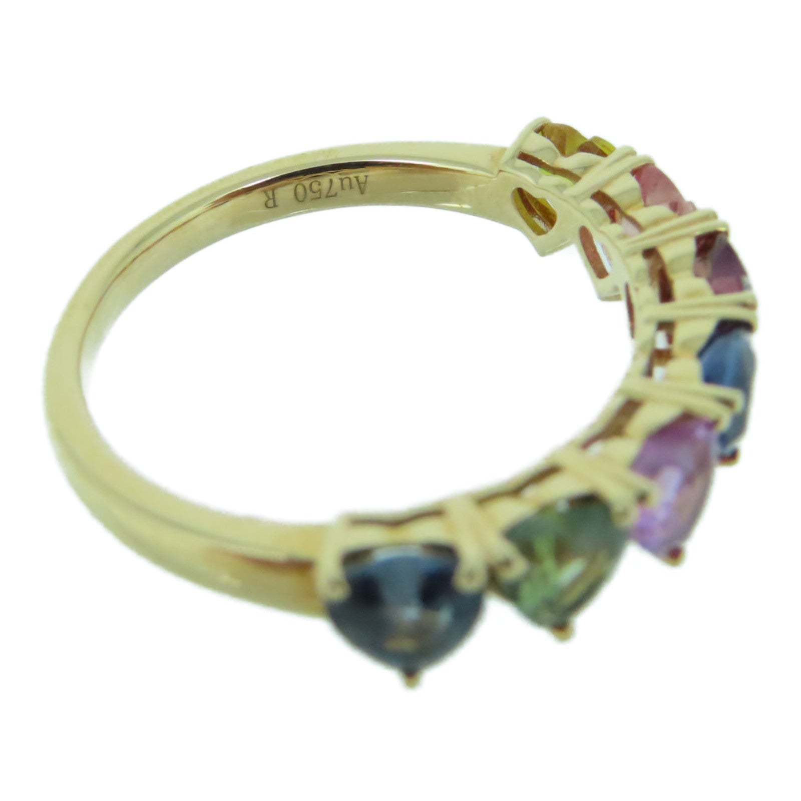JEWELRY 【激減優惠】18K玫瑰金Multi Sapphire Ring 2.01ct藍寶石戒指US#6.5