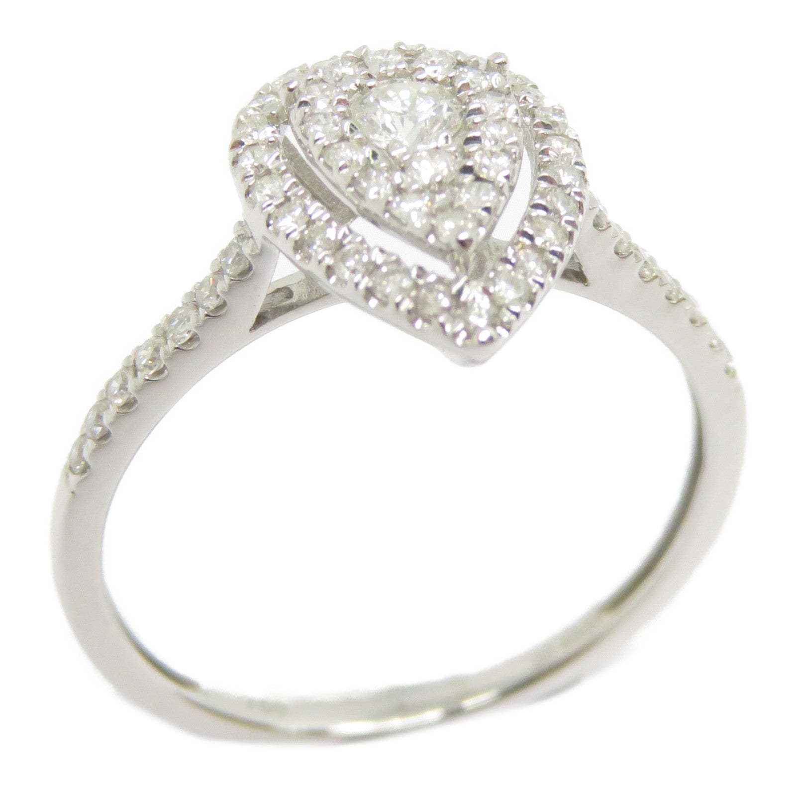 JEWELRY 【激減優惠】18K白金Diamond Ring 0.4ct鑽石戒指US#7