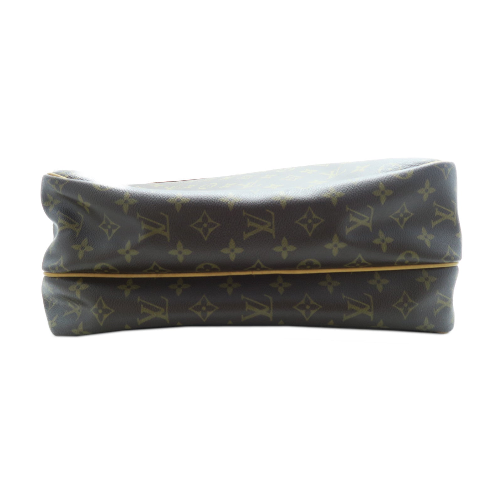 LOUIS VUITTON Monogram Reporter GM金扣肩背袋啡色