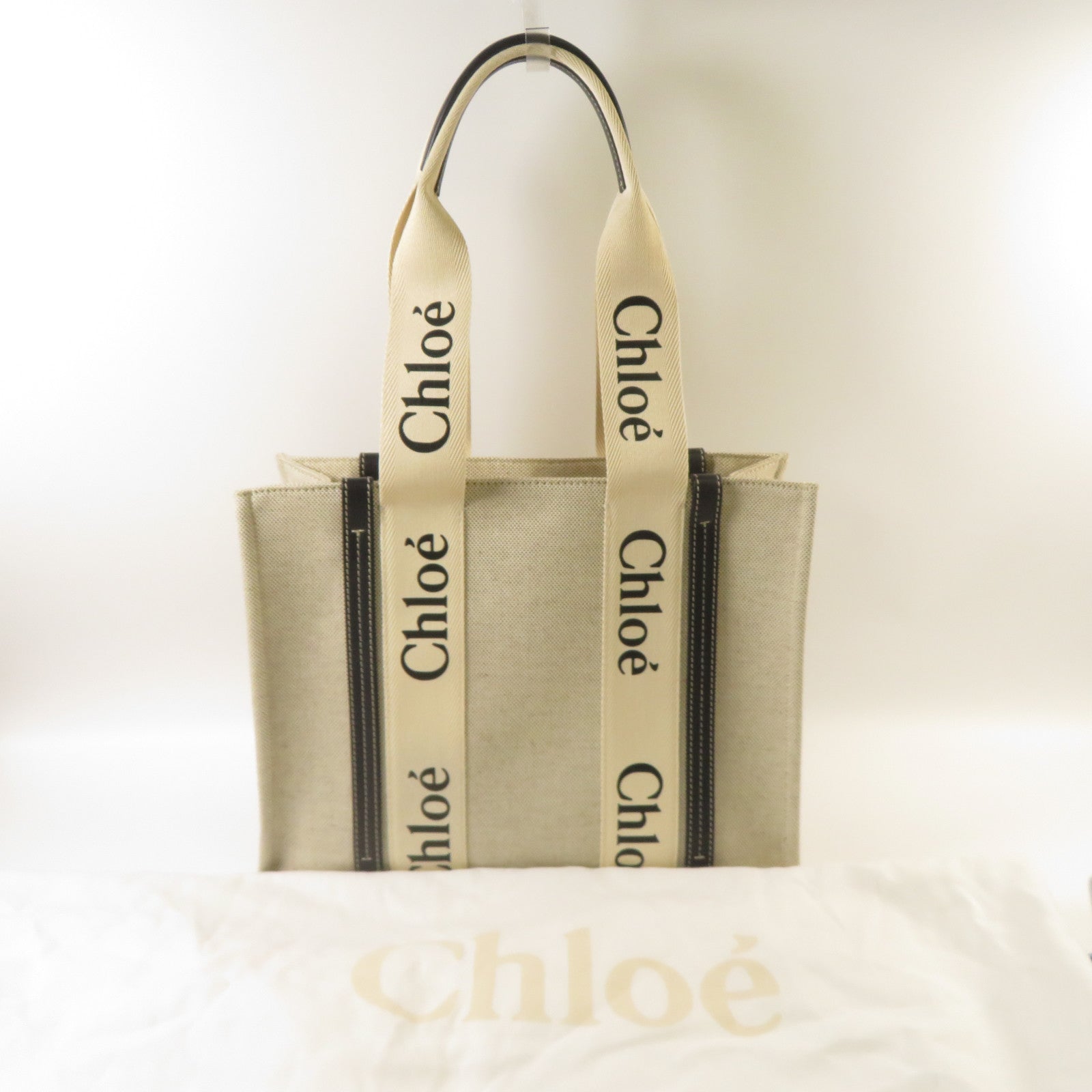 Chloe 帆布Tote Bag手挽袋米色