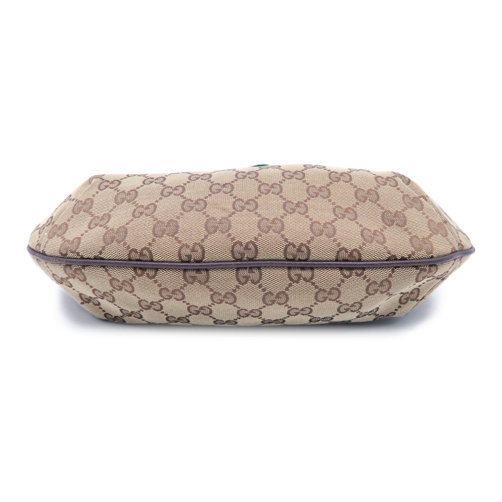 GUCCI 帆布Shoulder Bag銀扣肩背袋啡色