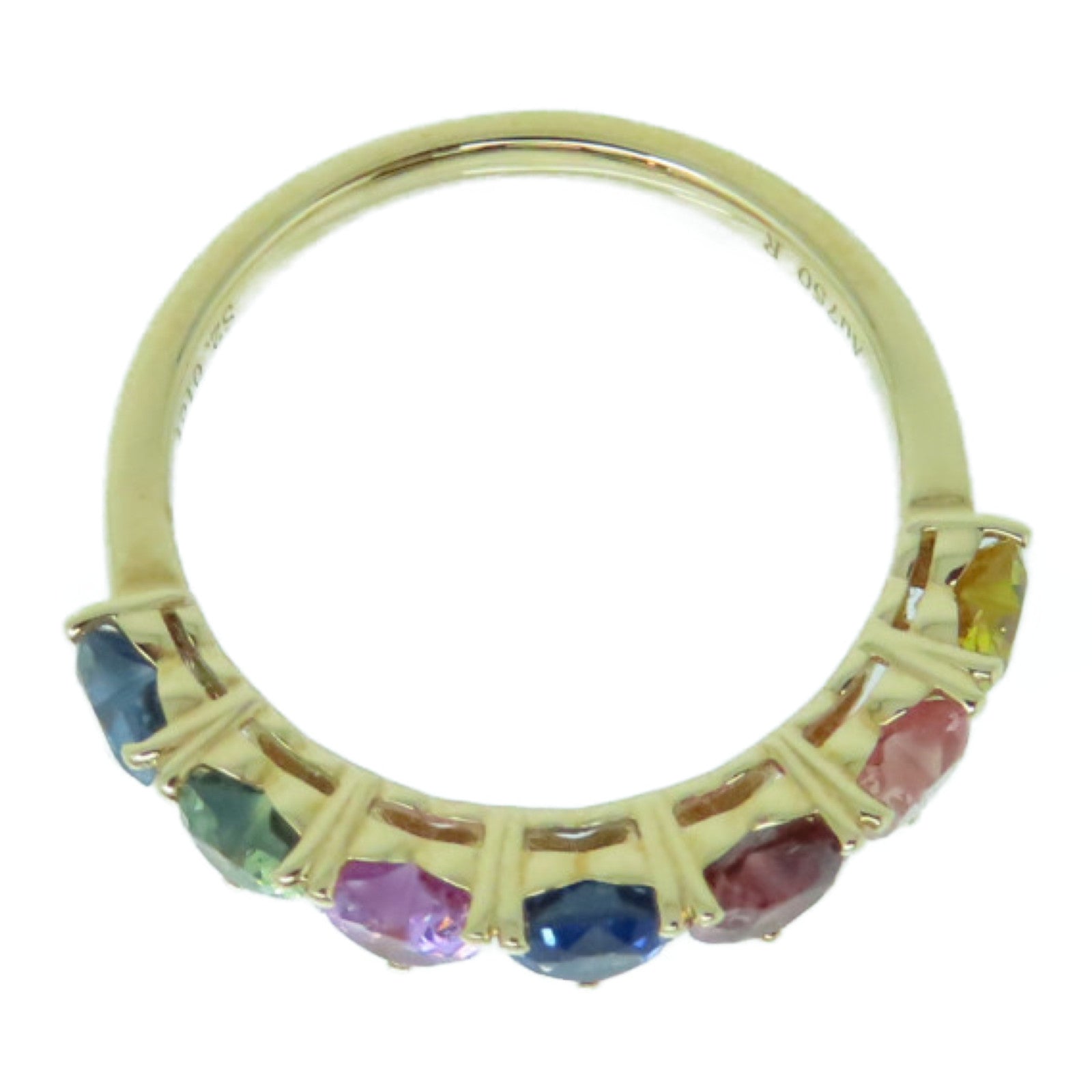 JEWELRY 【激減優惠】18K玫瑰金Multi Sapphire Ring 2.01ct藍寶石戒指US#6.5