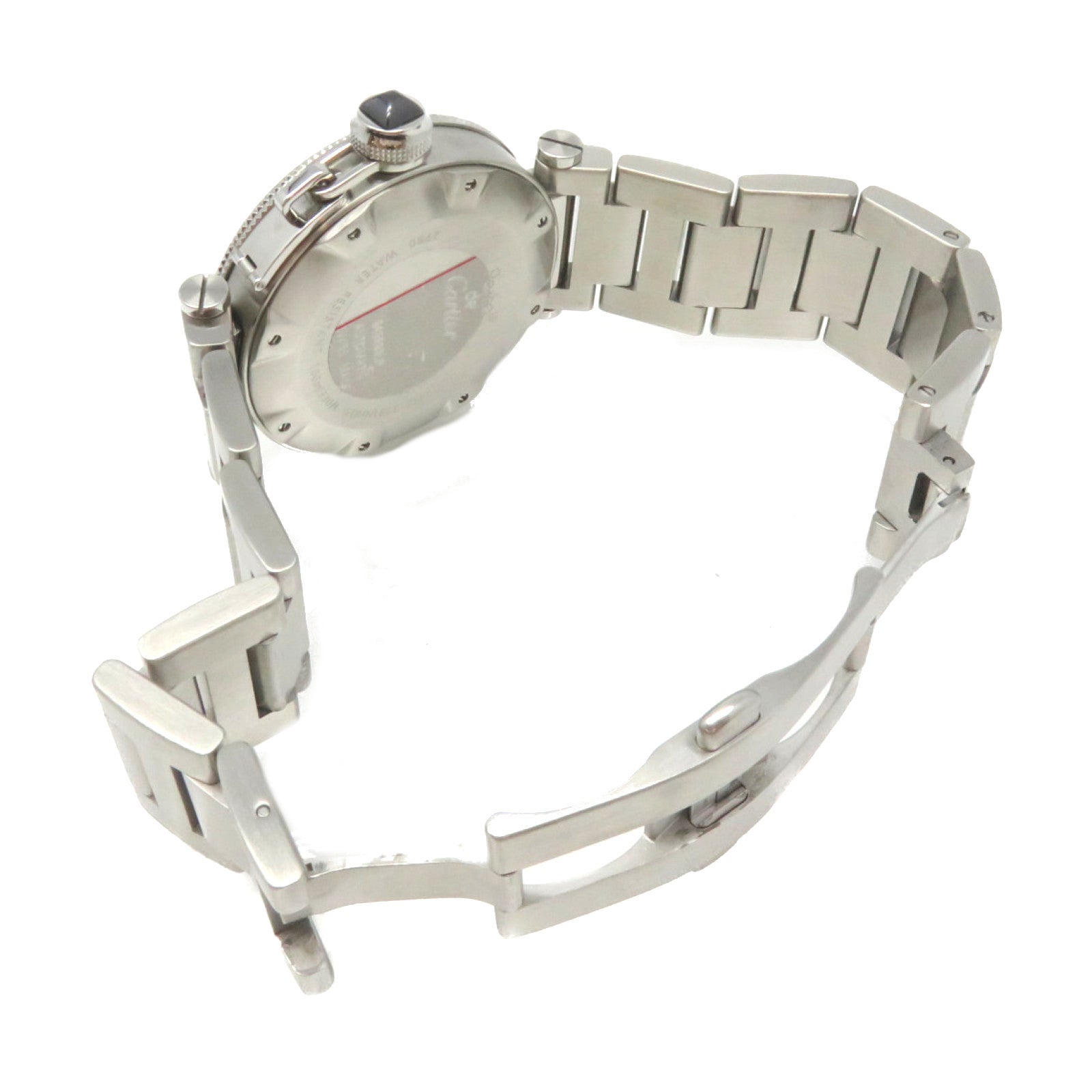 CARTIER Pasha 40mm Watch不鏽鋼自動機芯手錶黑色