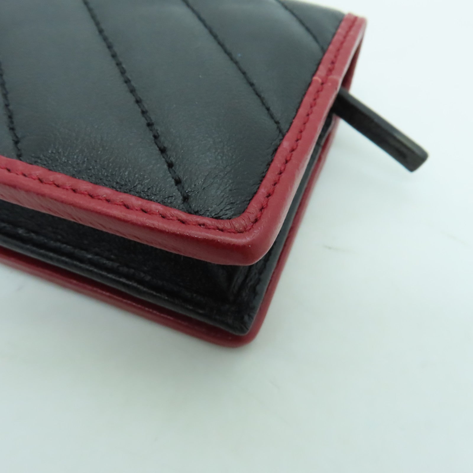 GUCCI 牛皮皮革Wallet金扣钱包黑色