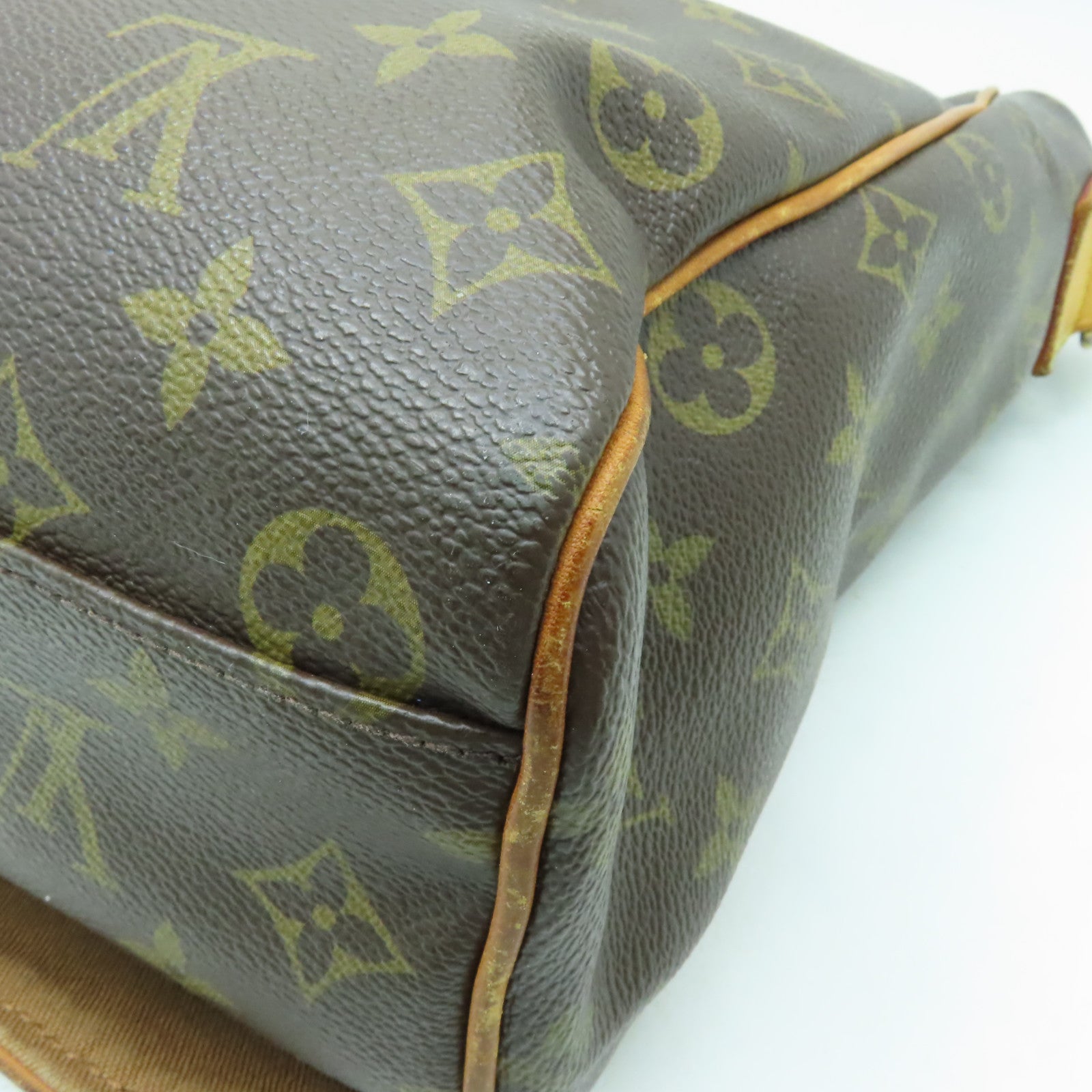 LOUIS VUITTON Monogram Abbeses金扣肩背袋棕色
