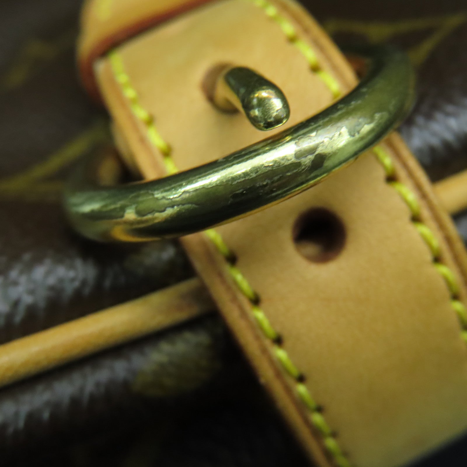 LOUIS VUITTON Monogram Batignolles Horizontal Shoulder金扣肩背袋啡色