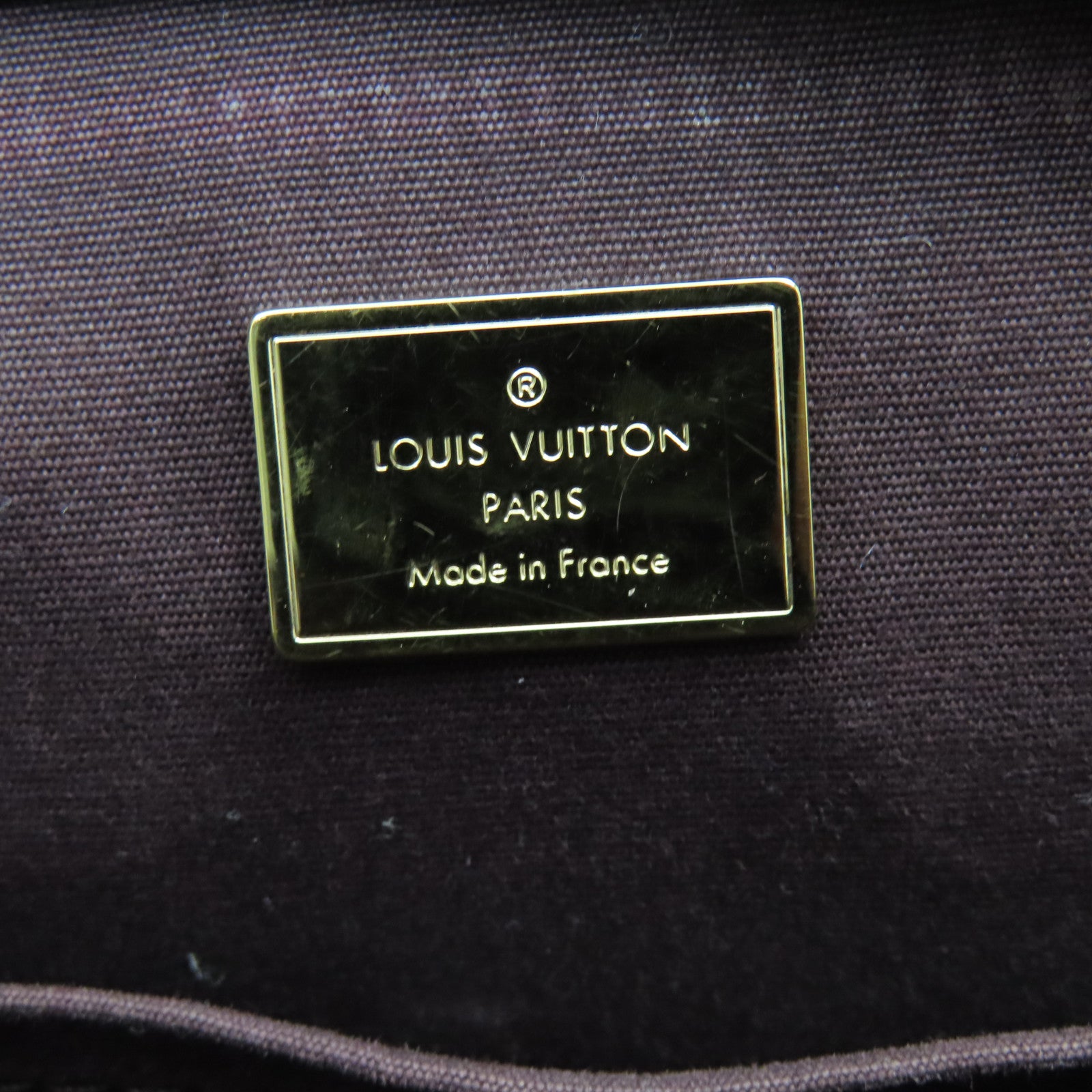 LOUIS VUITTON Monogram Vernis Brera PM金扣手挽肩背兩用袋紅色