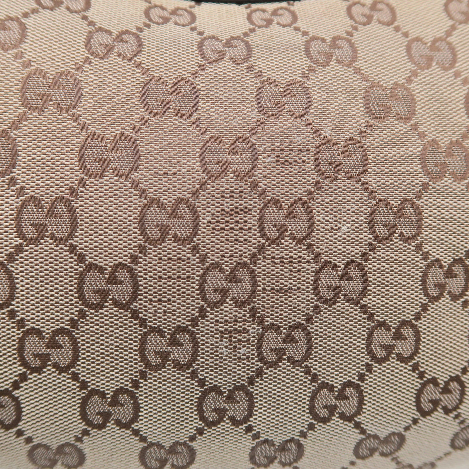 GUCCI 帆布Shoulder Bag銀扣肩背袋啡色