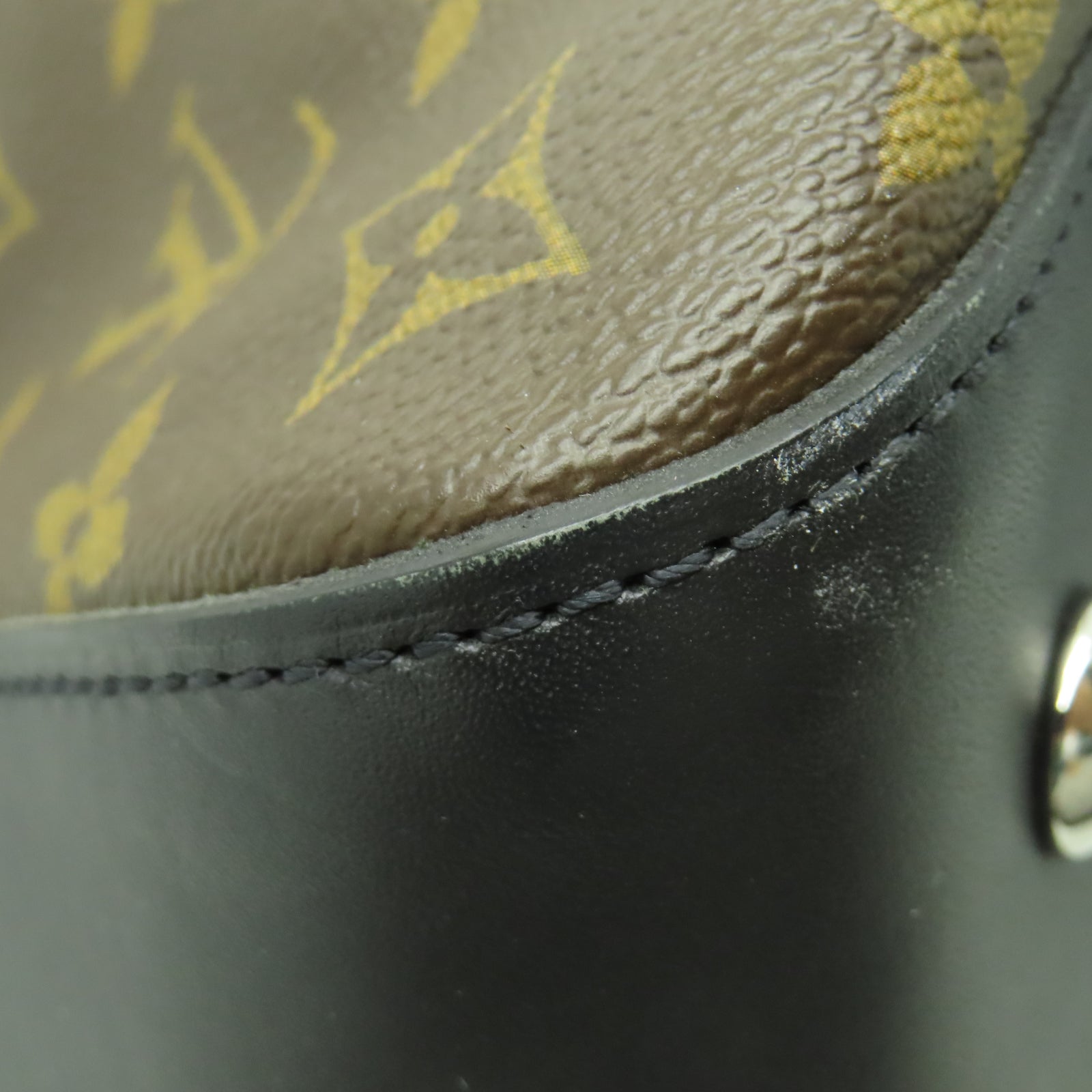LOUIS VUITTON Monogram Neo Greenwich銀扣手挽肩背兩用袋棕色/黑色