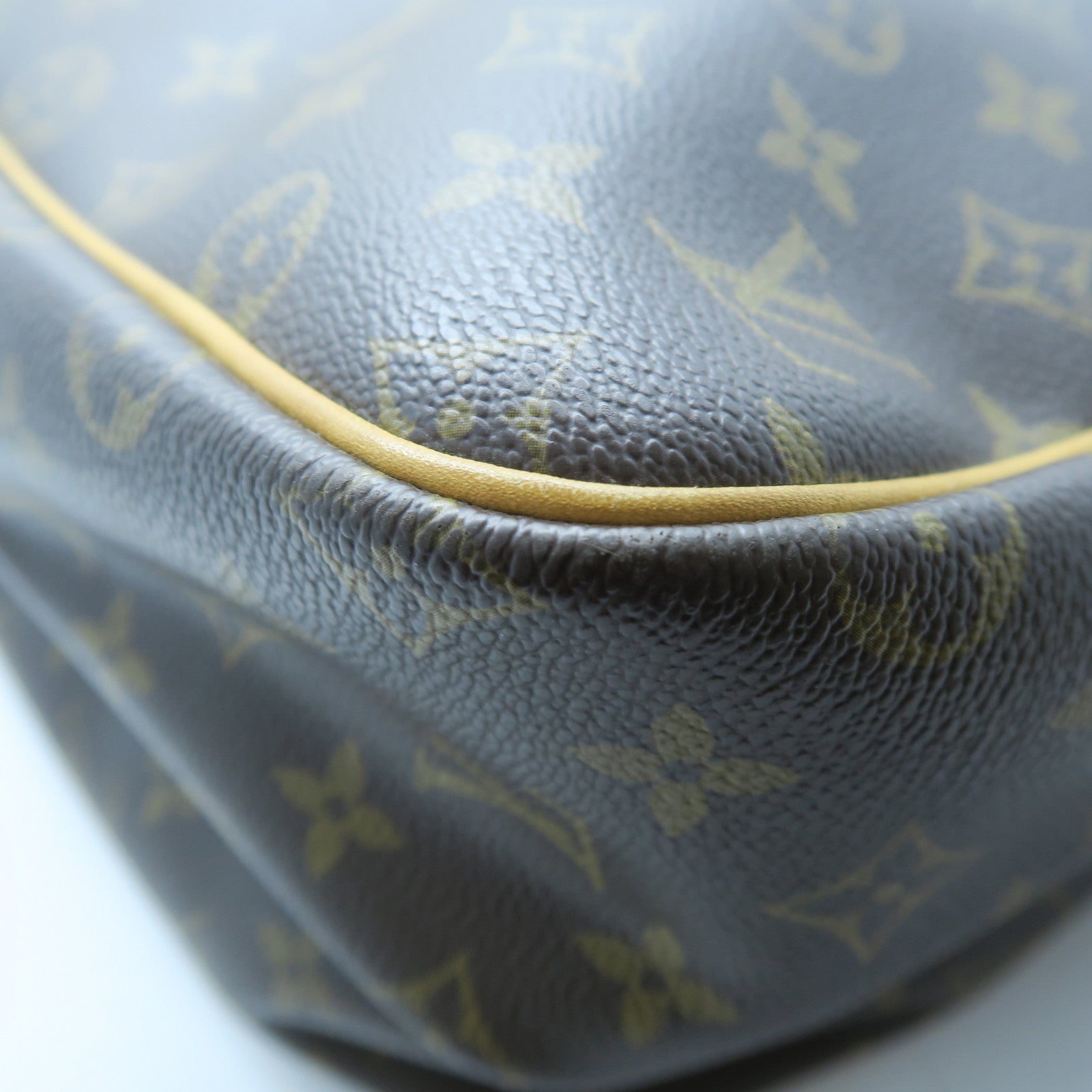 LOUIS VUITTON Monogram Reporter GM金扣肩背袋啡色