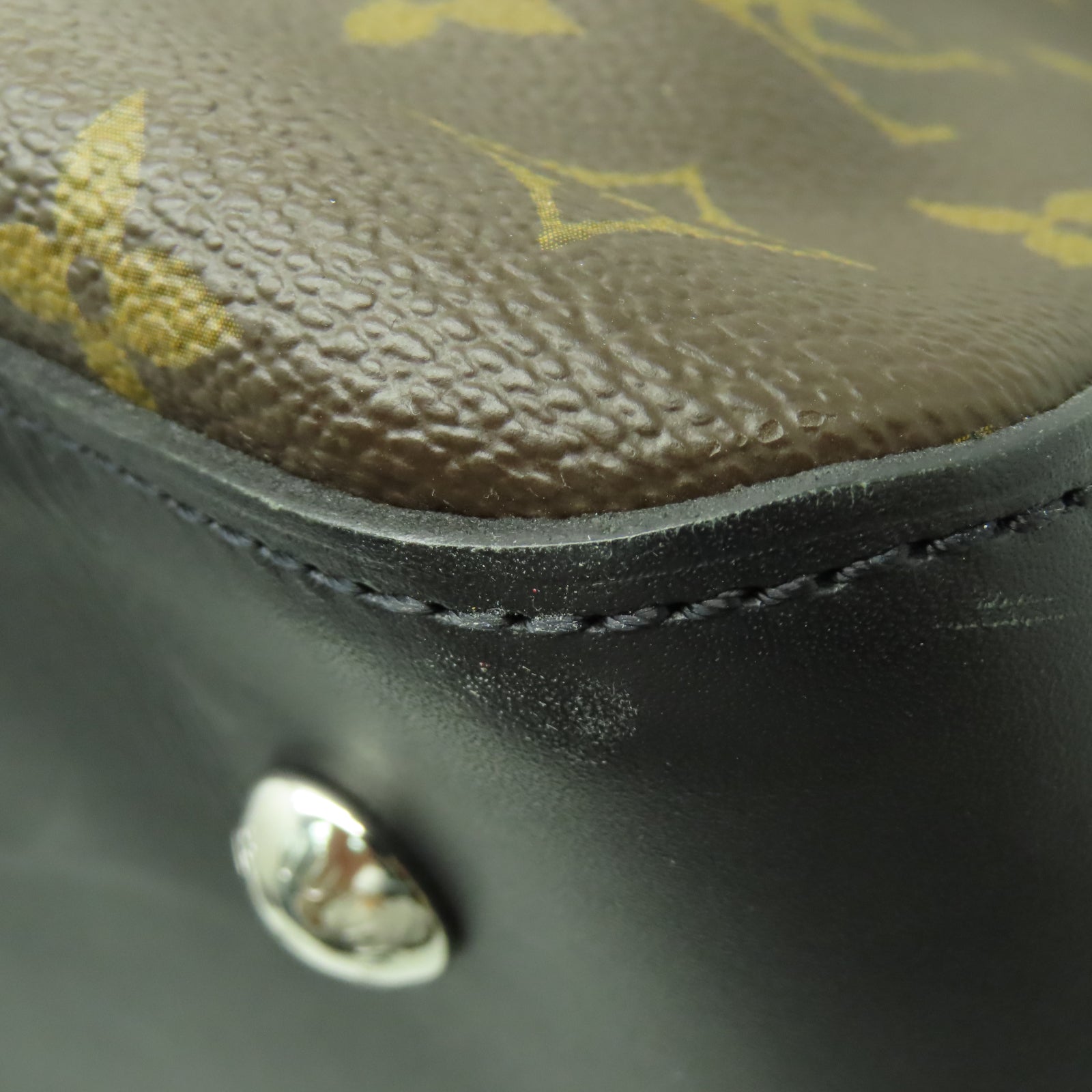 LOUIS VUITTON Monogram Neo Greenwich銀扣手挽肩背兩用袋棕色/黑色