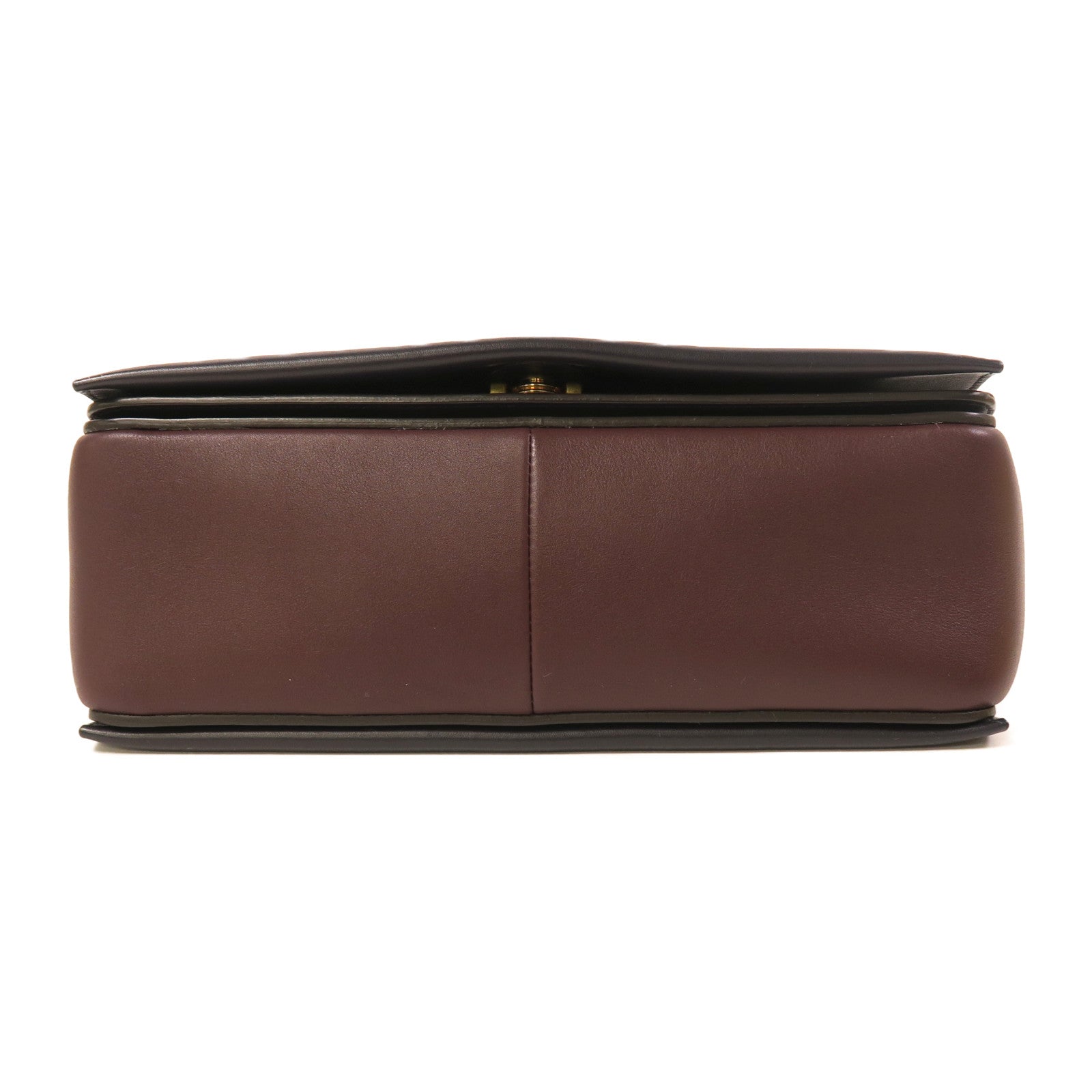 CELINE 牛皮皮革Shoulder Bag金扣肩背袋紅色/藍色