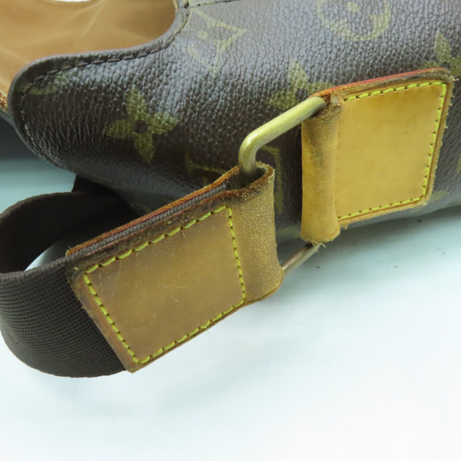 LOUIS VUITTON Monogram Abbeses金扣肩背袋棕色