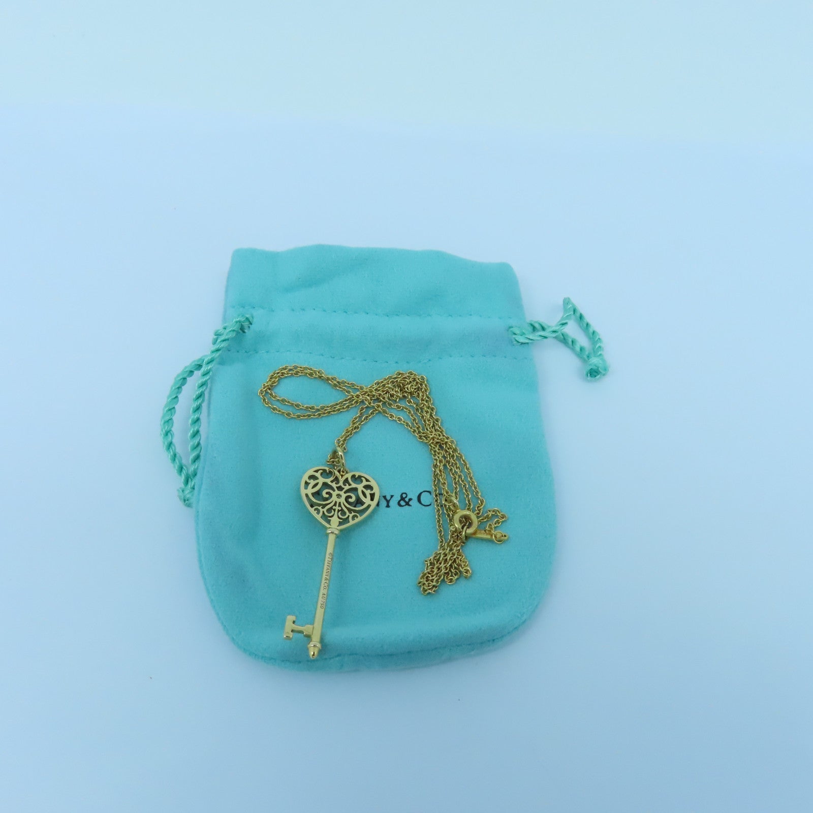 TIFFANY＆CO 18K玫瑰金Meart Enchut Kay項鍊