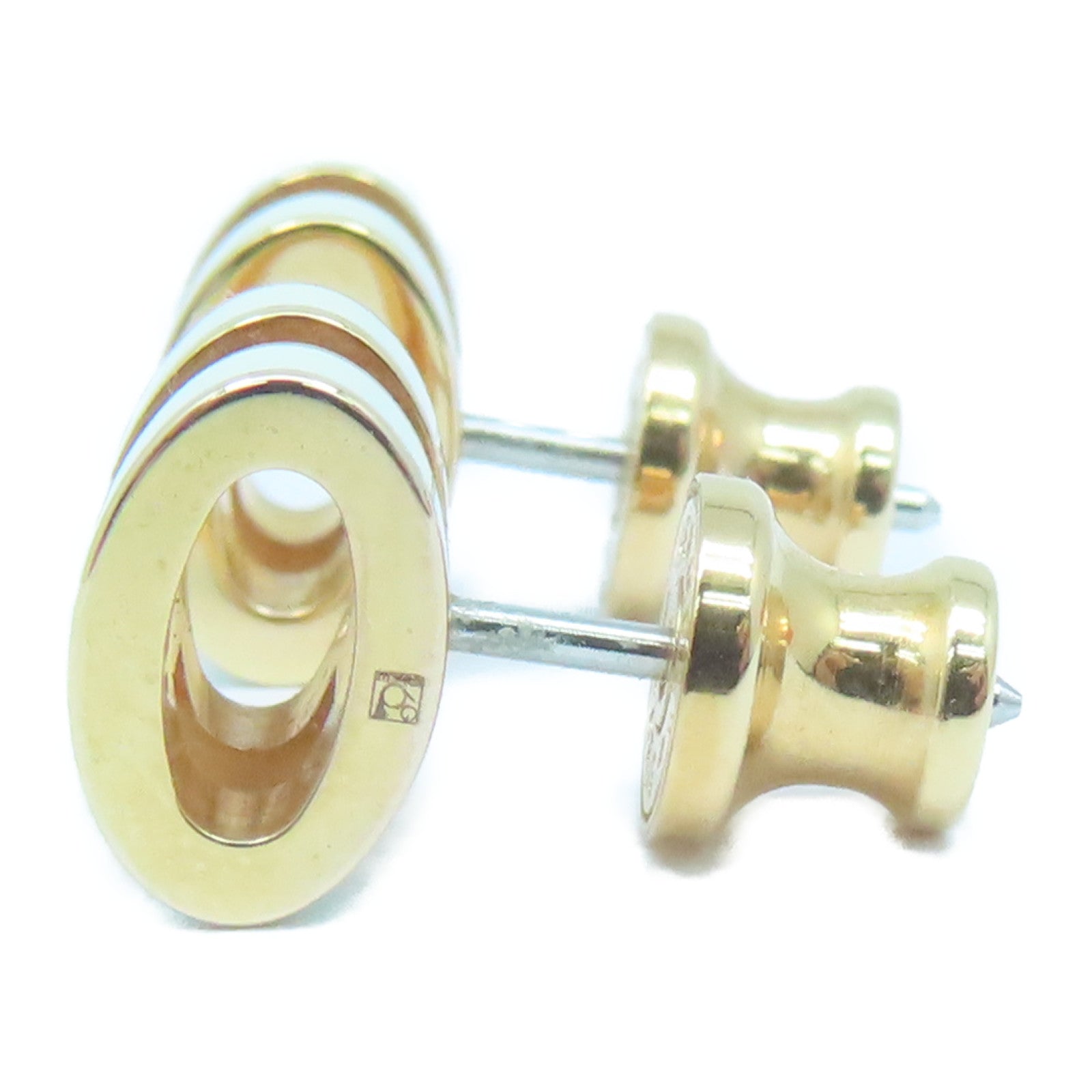 HERMES 金屬Mini Pop H Earring耳環白色