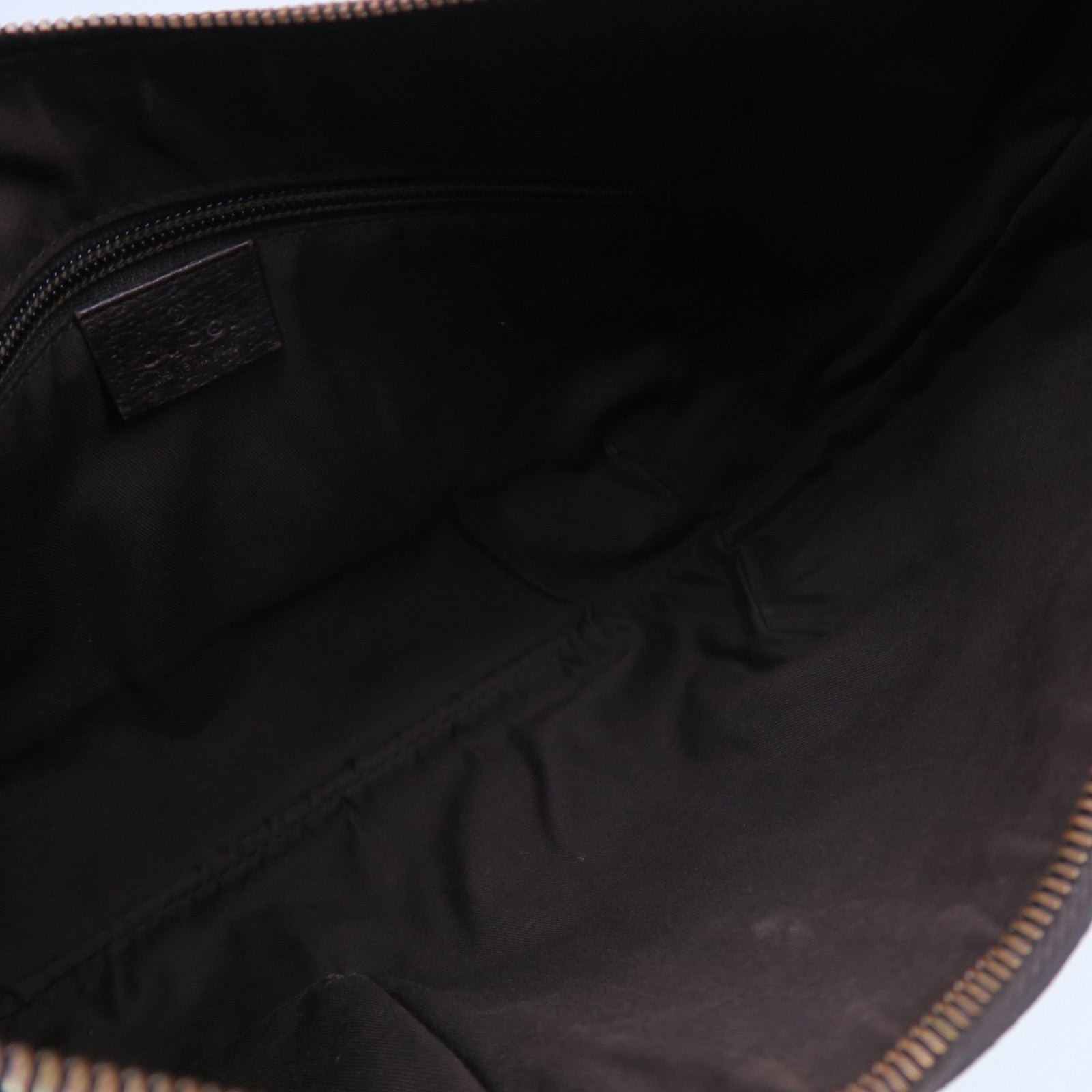 GUCCI 帆布Shoulder Bag銀扣肩背袋啡色