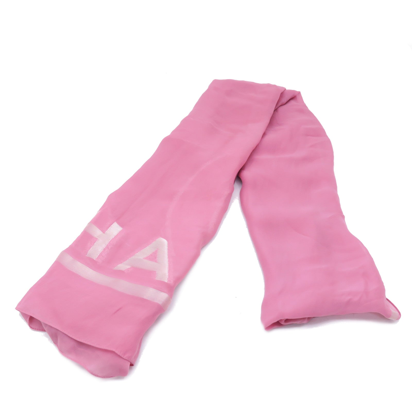CHANEL 絲質Scarf圍巾粉紅色