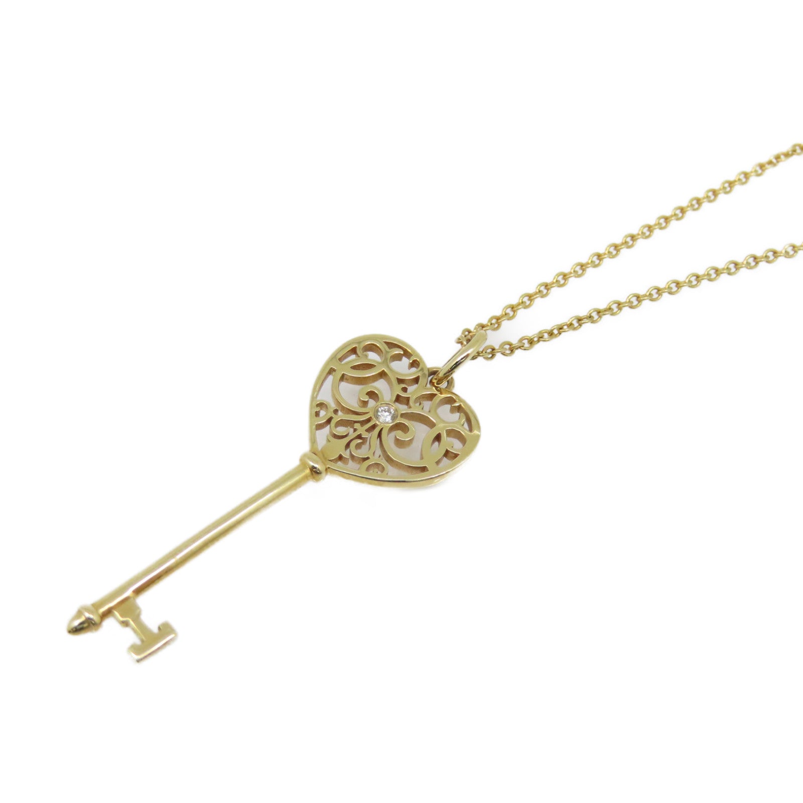 TIFFANY＆CO 18K玫瑰金Meart Enchut Kay項鍊