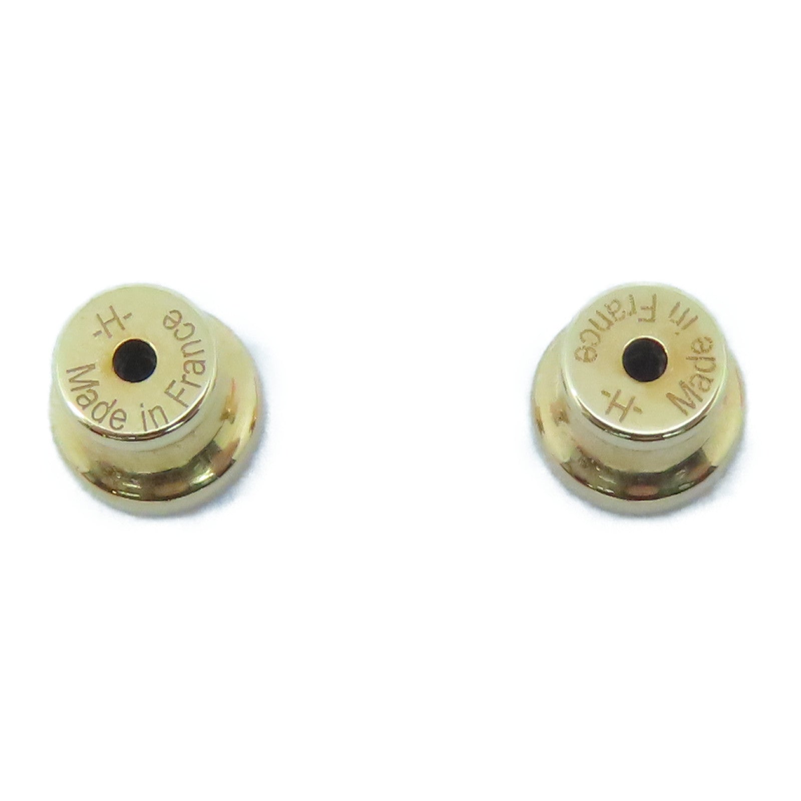 HERMES 金屬Mini Pop H Earring耳環白色