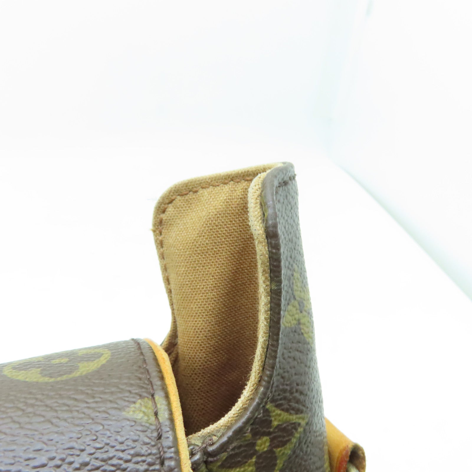 LOUIS VUITTON Monogram Abbeses金扣肩背袋棕色