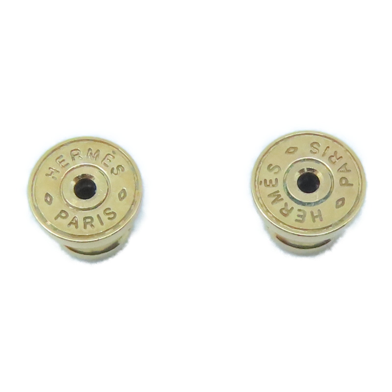 HERMES 金屬Mini Pop H Earring耳環白色