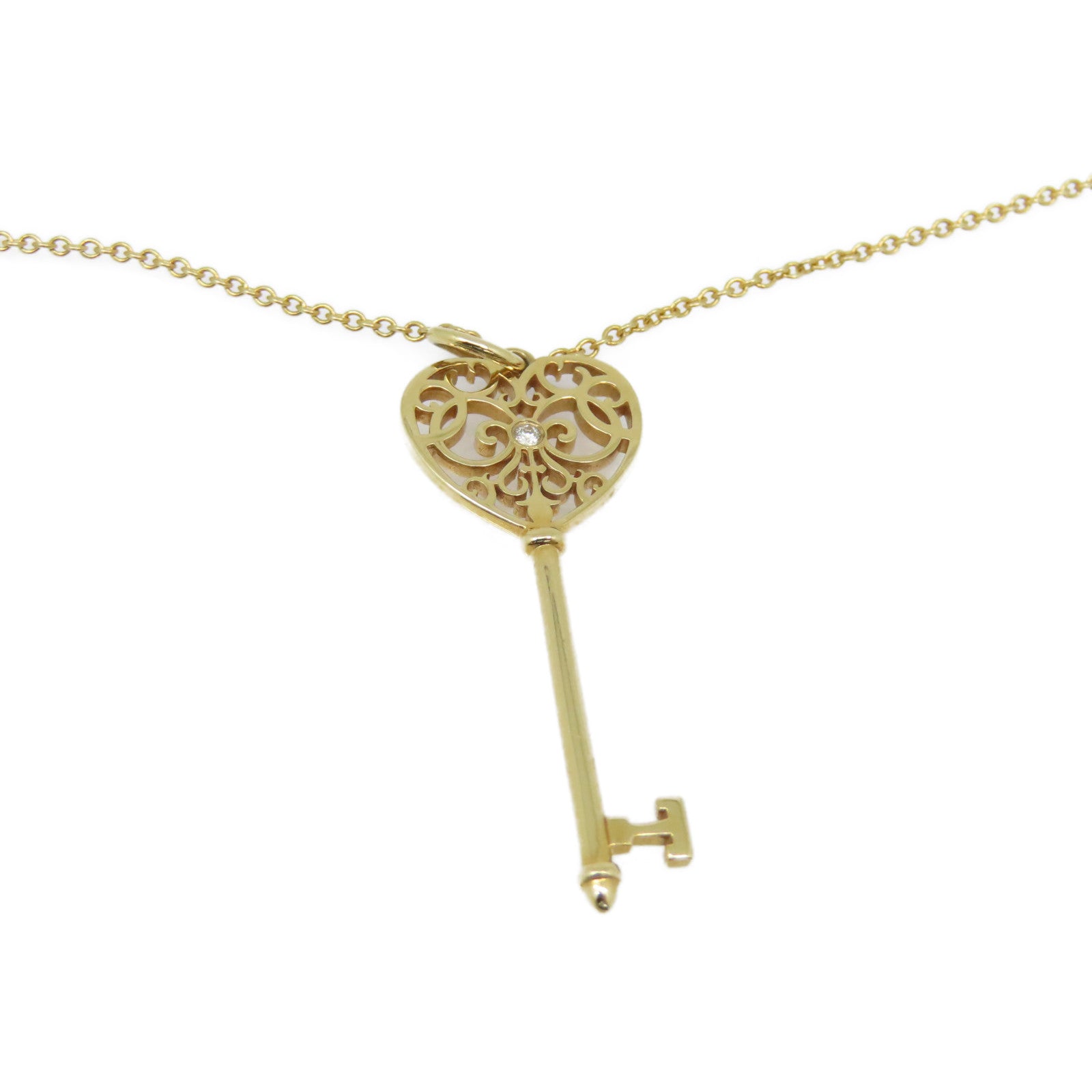 TIFFANY＆CO 18K玫瑰金Meart Enchut Kay項鍊