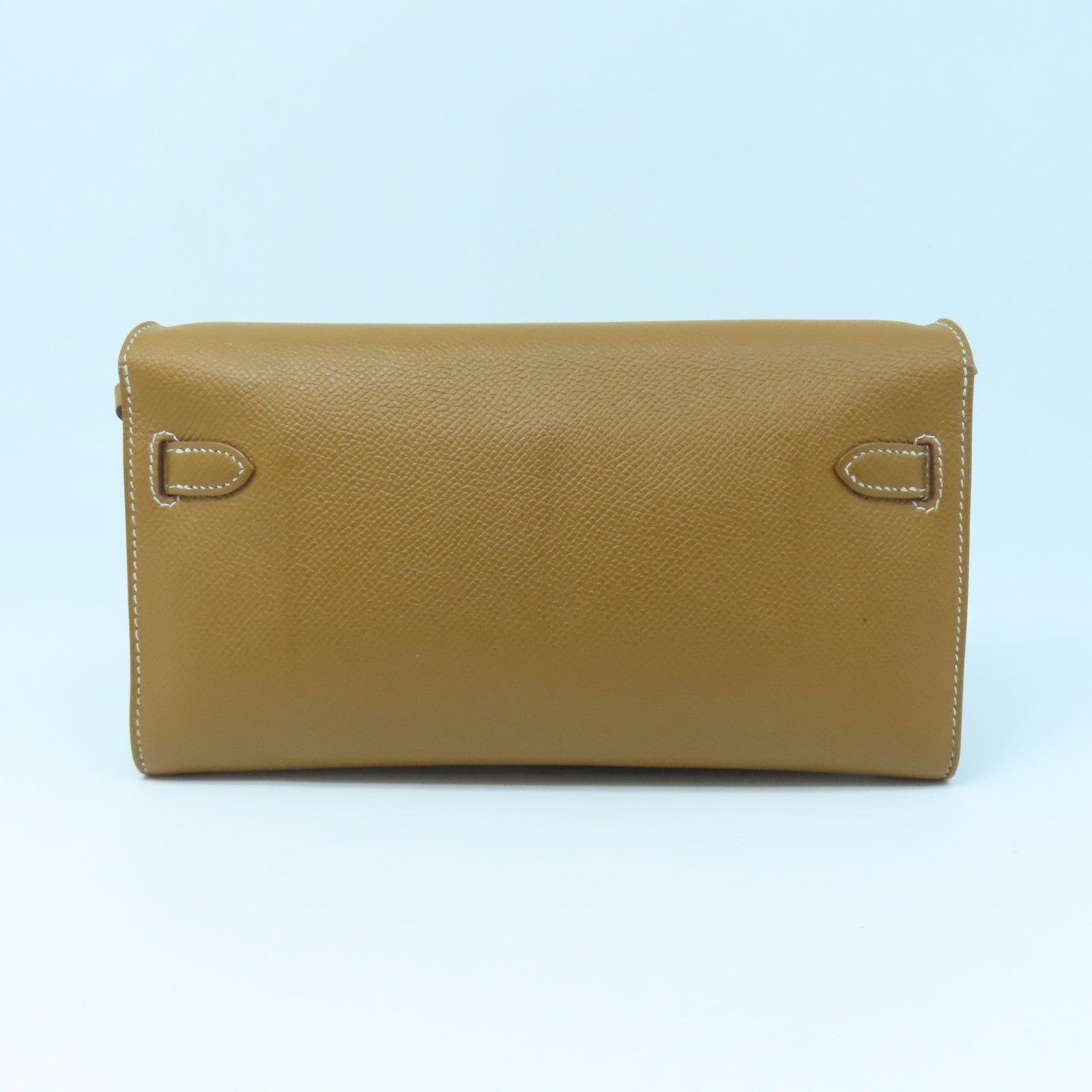 HERMES Veau Epsom Leather Kelly To Go Shoulder Bag Gold Buckle Gold