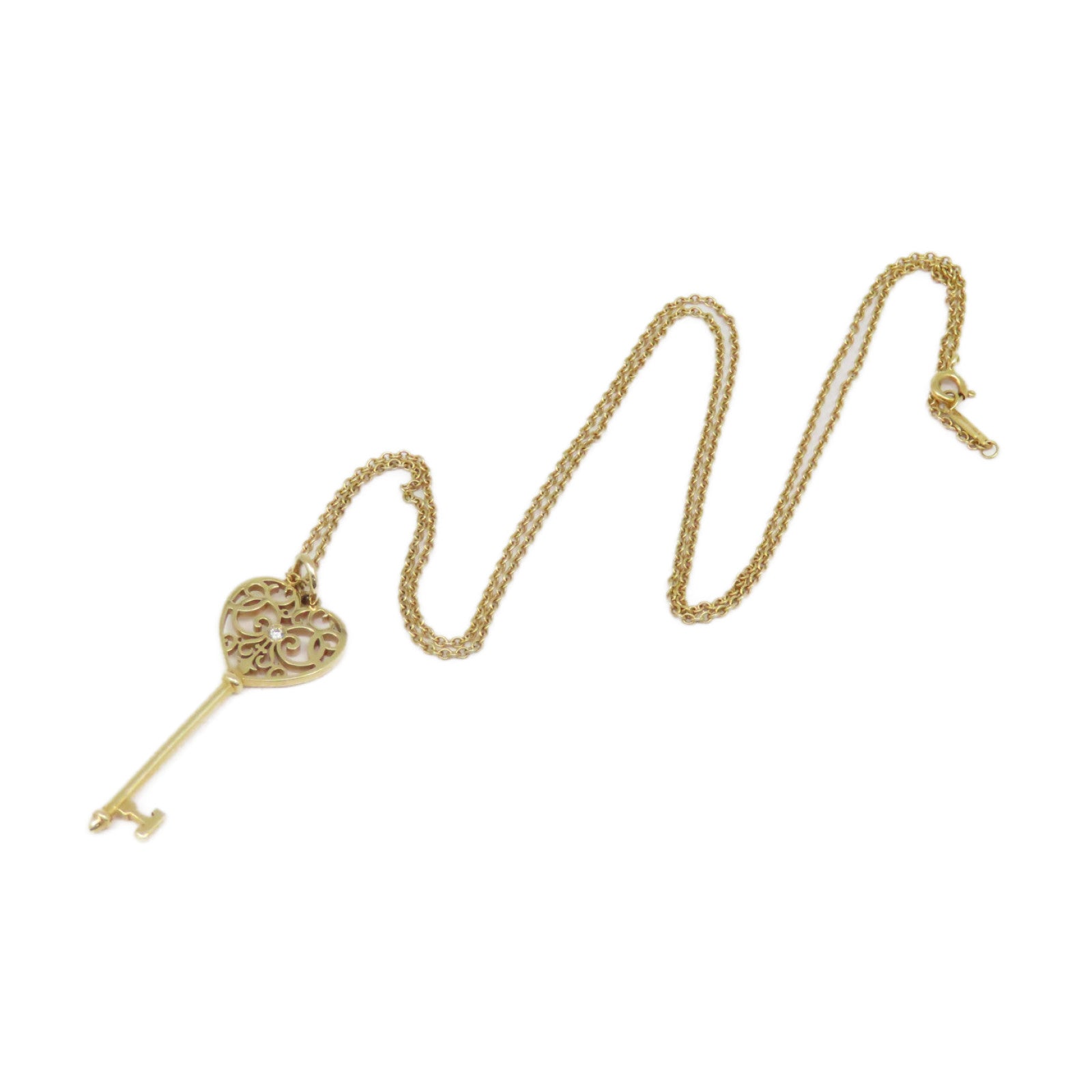 TIFFANY＆CO 18K玫瑰金Meart Enchut Kay項鍊