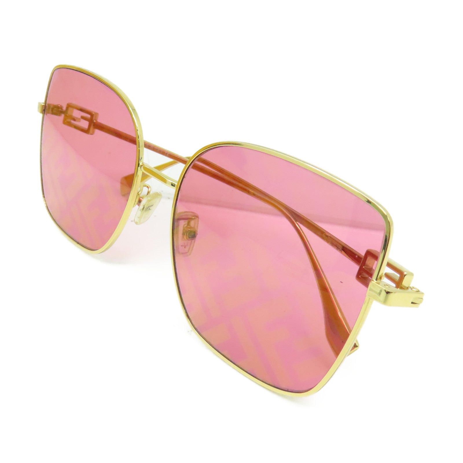FENDI 金屬/PVC Sunglasses太陽眼鏡金色/紫色