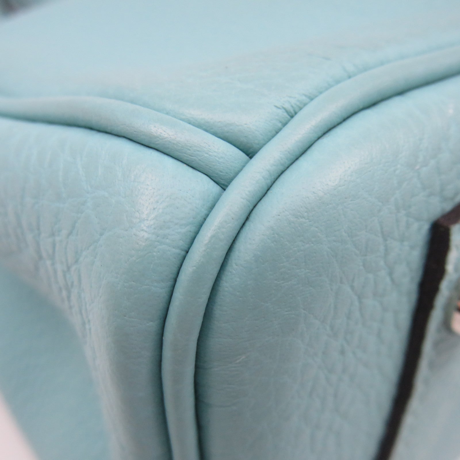 HERMES 【激減優惠】Togo皮革Birkin 30 Hand Bag銀扣手挽袋Blue Atoll馬龍藍色