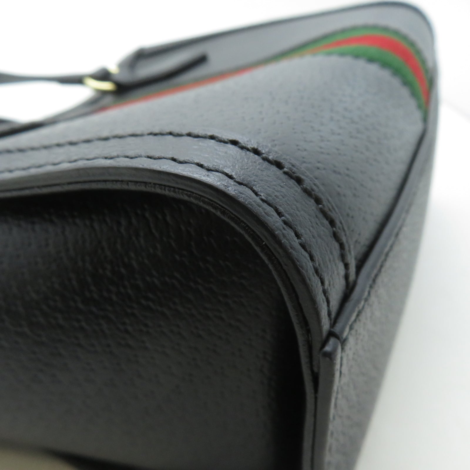 GUCCI 牛皮皮革Ophidia金扣手挽肩背兩用袋黑色