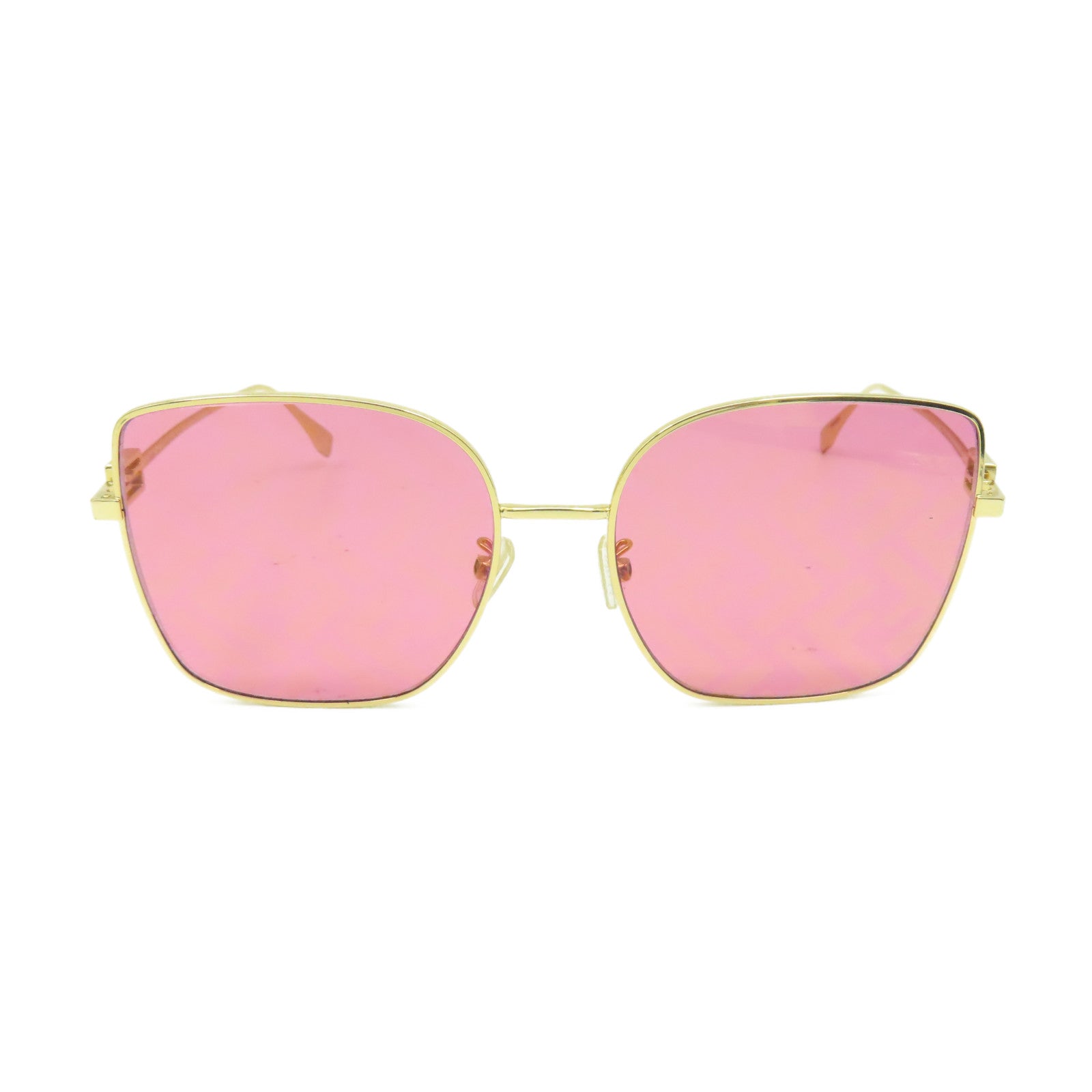 FENDI 金屬/PVC Sunglasses太陽眼鏡金色/紫色