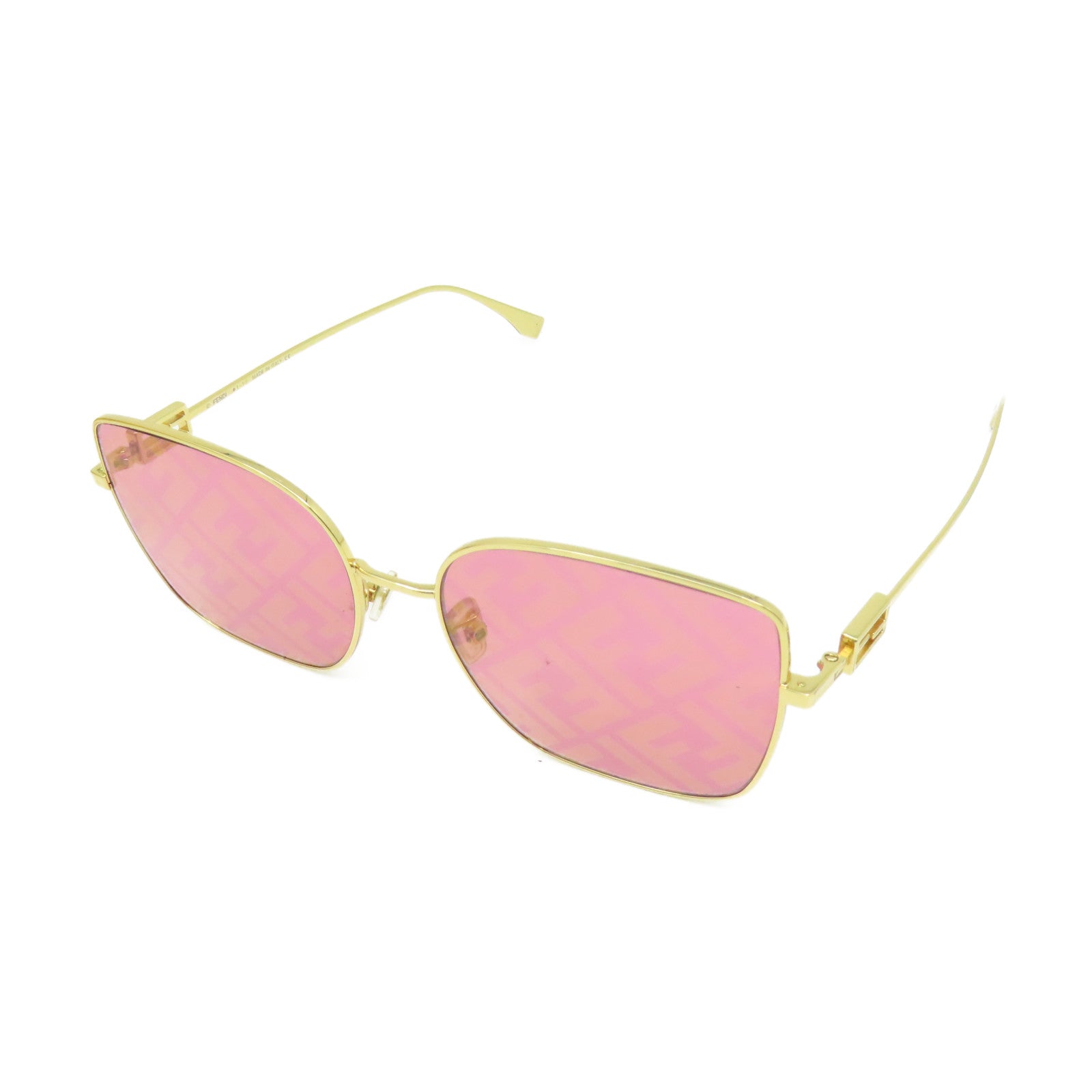 FENDI 金屬/PVC Sunglasses太陽眼鏡金色/紫色