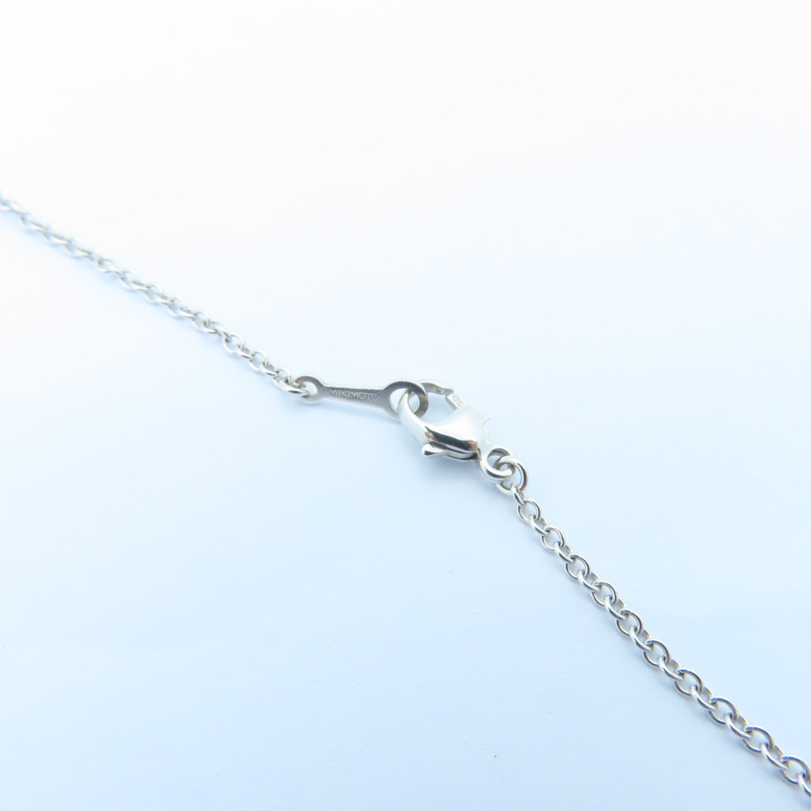 MIKIMOTO 18K White Gold Pearl Necklace 0.33ct Diamond/11.5mm Pearl Necklace