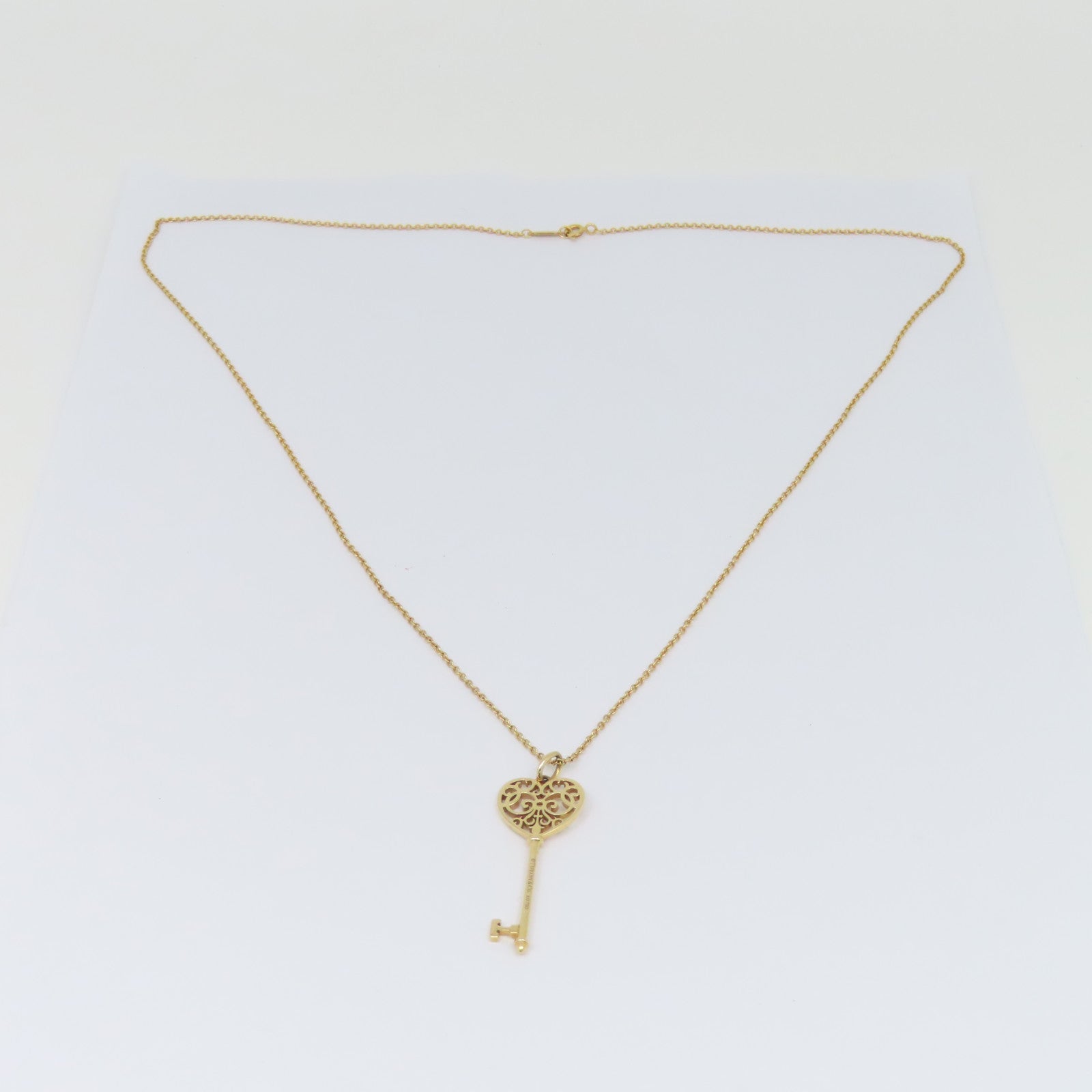 TIFFANY＆CO 18K玫瑰金Meart Enchut Kay項鍊