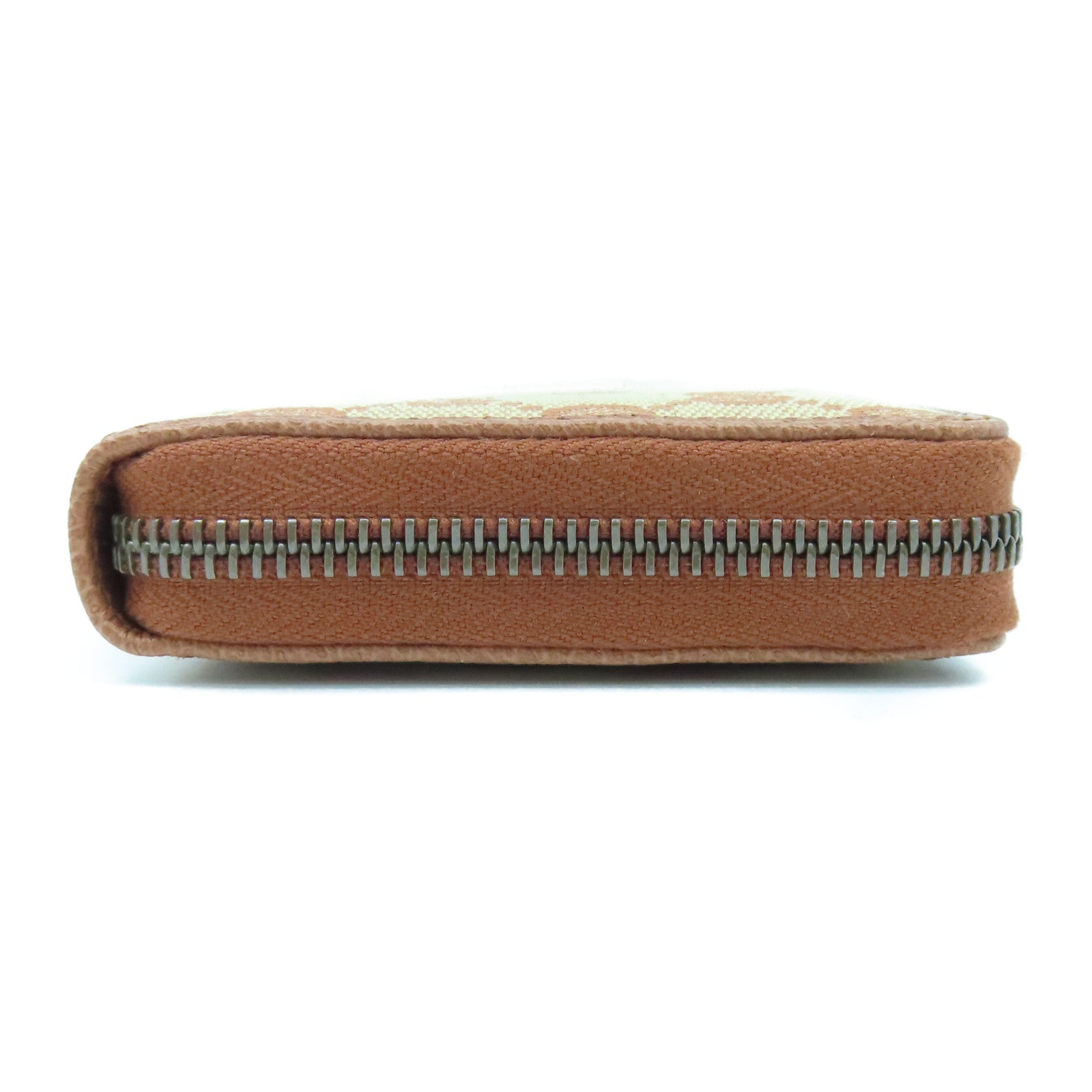 GUCCI Canvas Long Wallet Gold Buckle Long Wallet Brown
